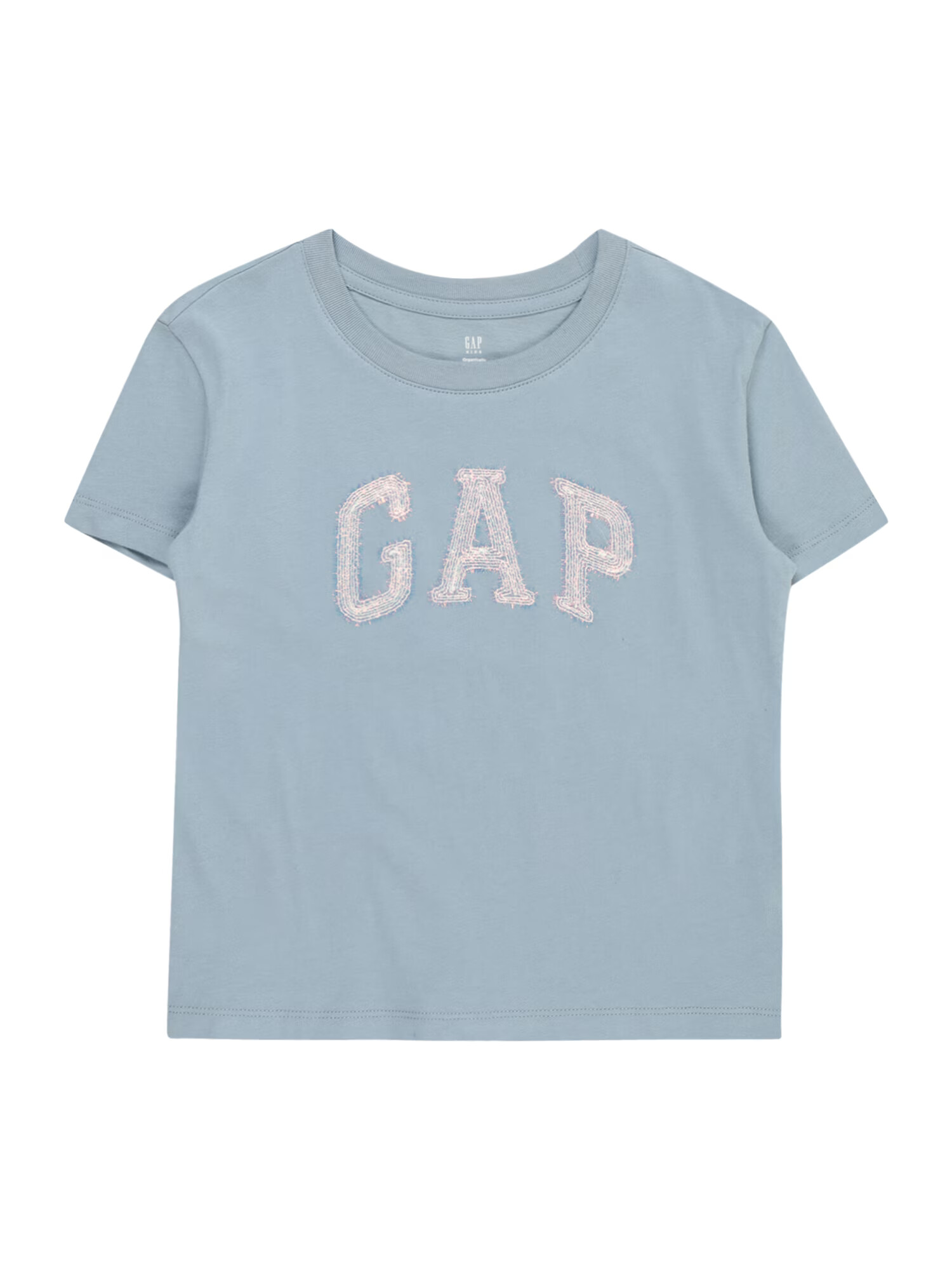 GAP Tricou 'BETTER' albastru / opal / roz pal / alb murdar - Pled.ro