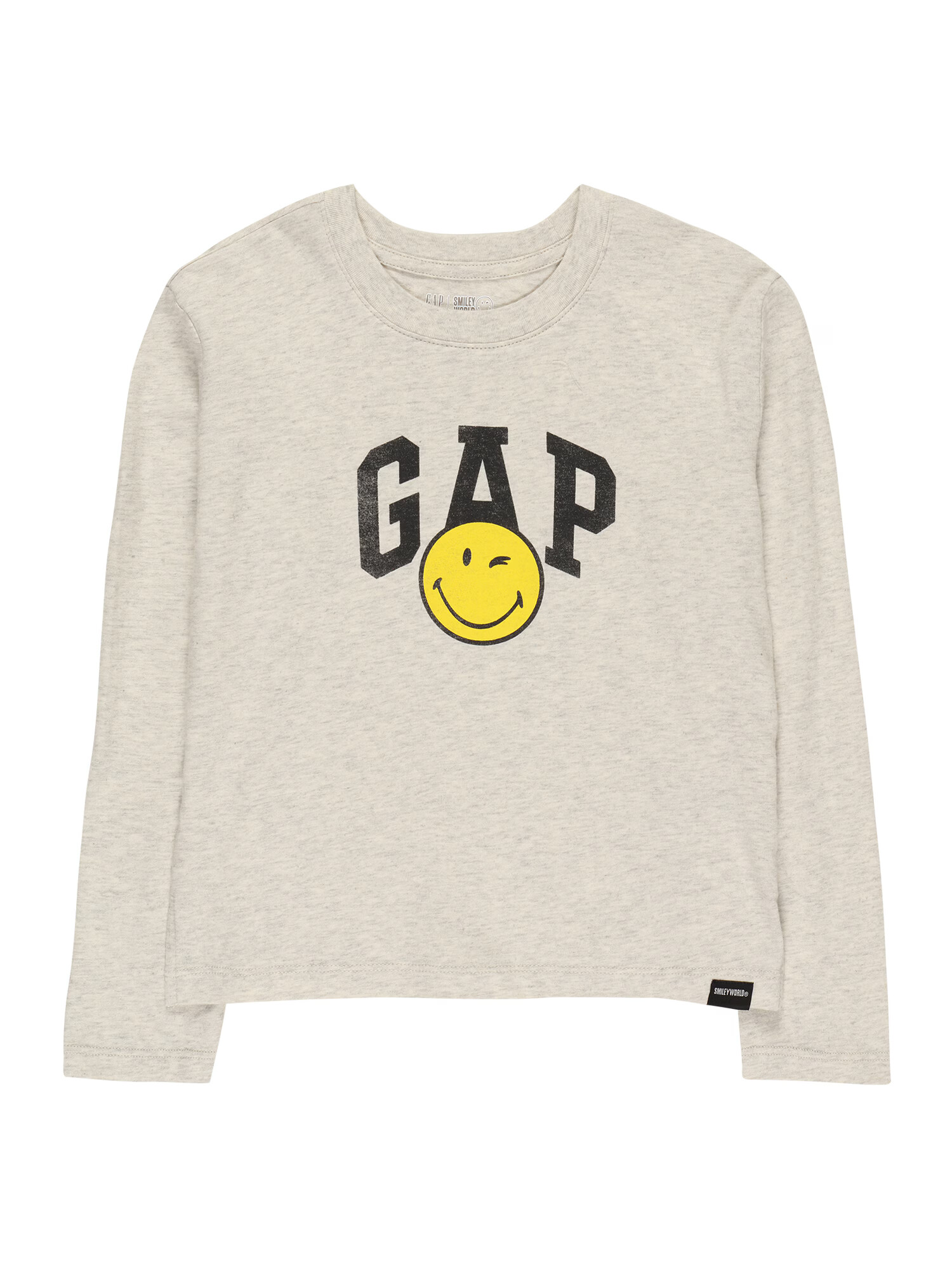 GAP Tricou 'BETTER' galben / gri deschis / negru - Pled.ro