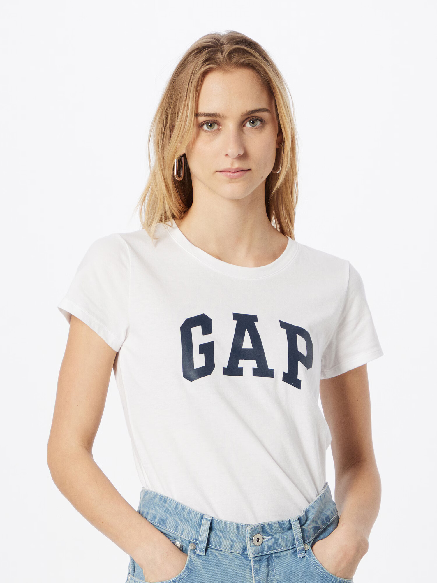 GAP Tricou bleumarin / alb - Pled.ro