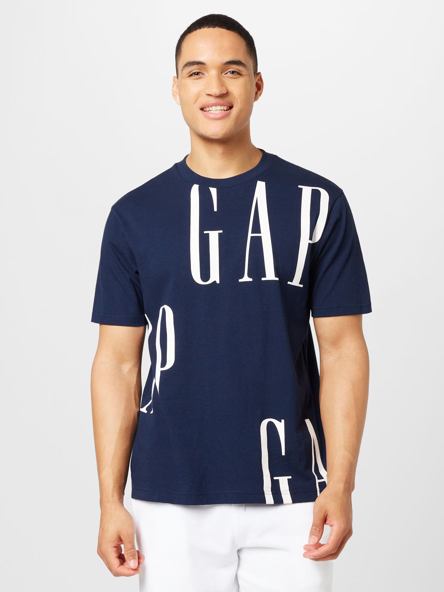 GAP Tricou bleumarin / alb - Pled.ro