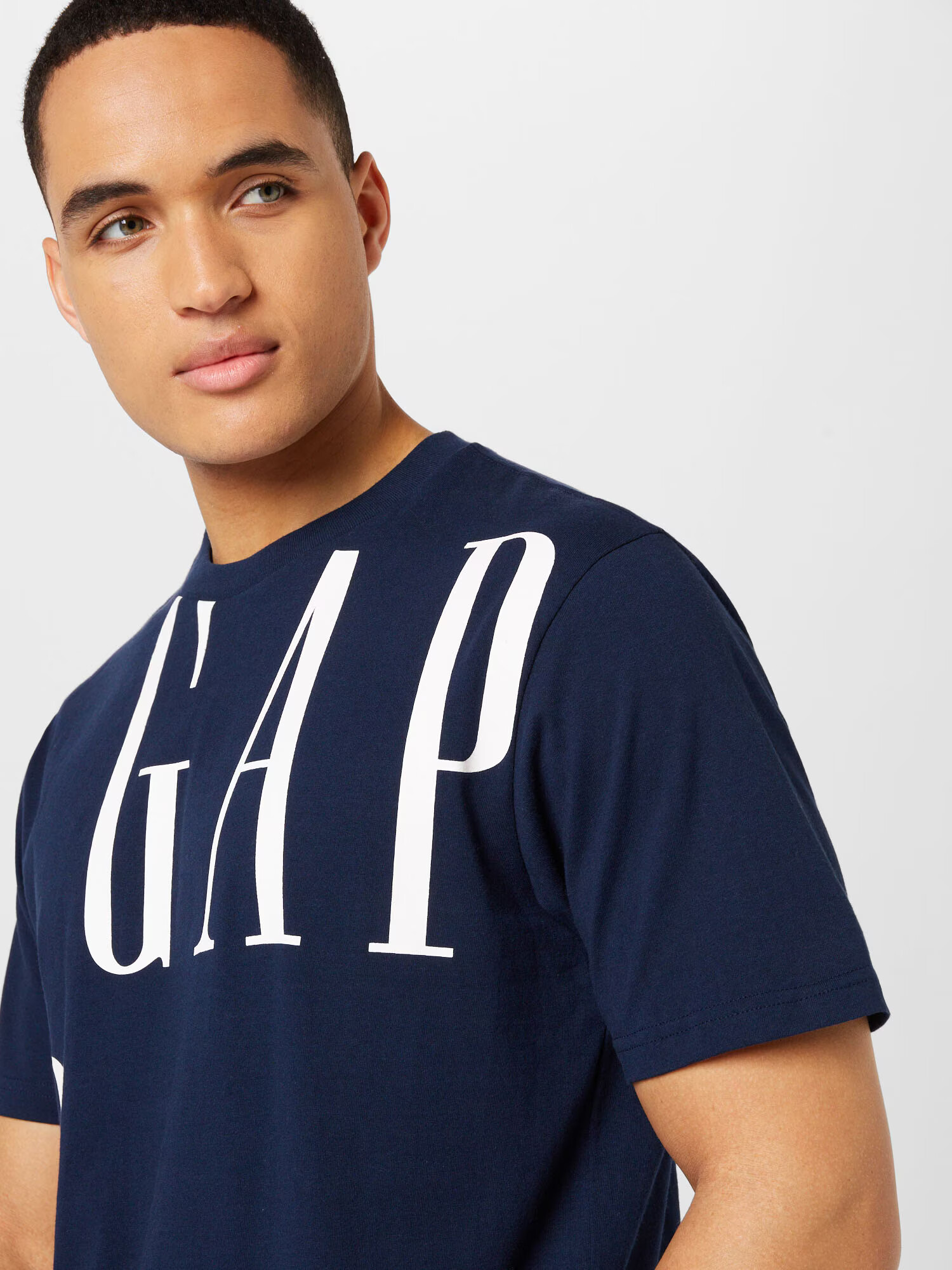 GAP Tricou bleumarin / alb - Pled.ro