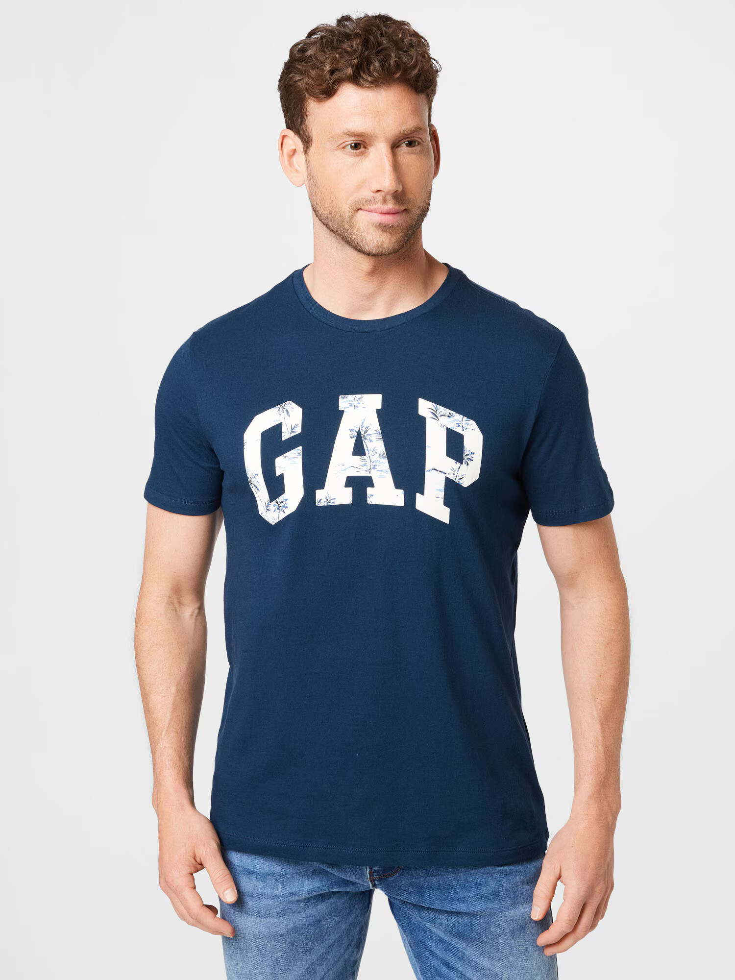 GAP Tricou bleumarin / alb - Pled.ro