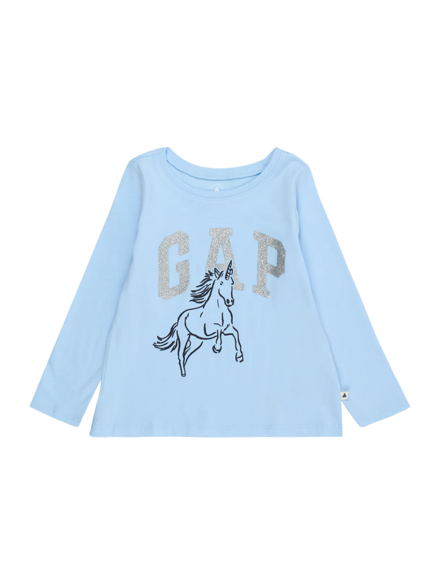 GAP Tricou bleumarin / albastru deschis / argintiu - Pled.ro