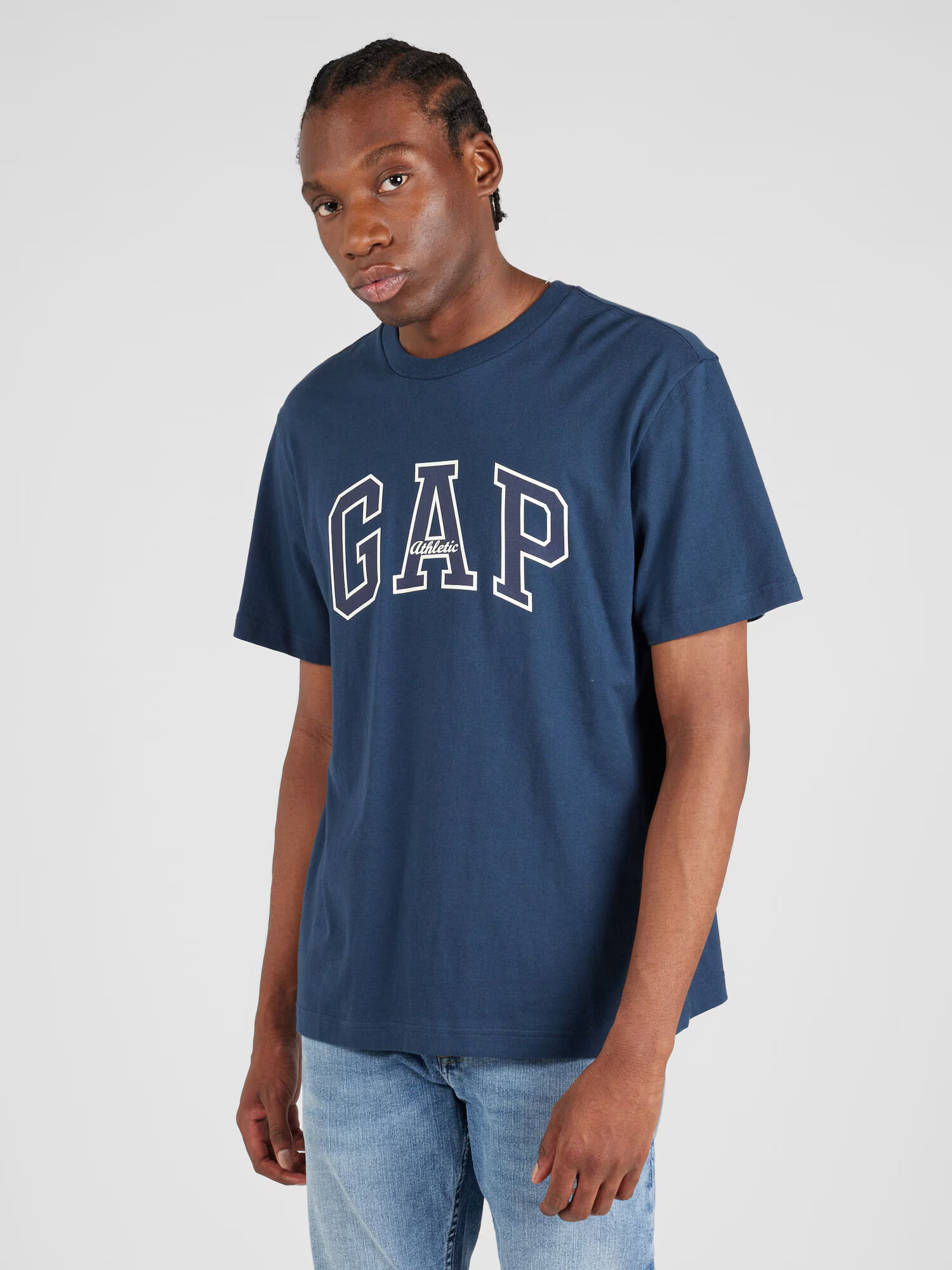 GAP Tricou bleumarin / albastru închis / alb - Pled.ro