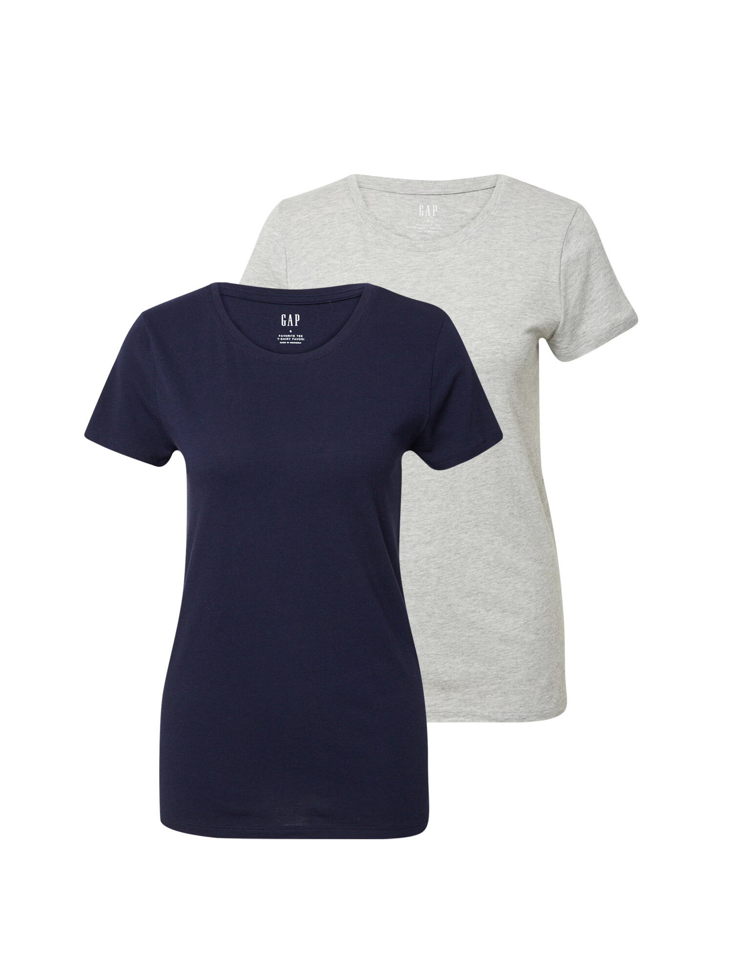 GAP Tricou bleumarin / gri deschis - Pled.ro