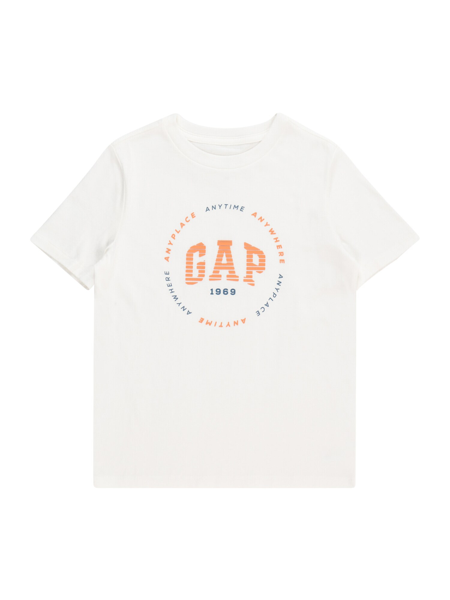 GAP Tricou bleumarin / portocaliu / alb murdar - Pled.ro