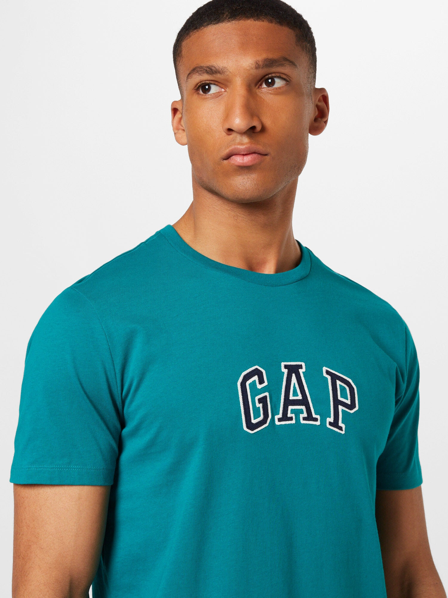 GAP Tricou bleumarin / verde jad / alb - Pled.ro