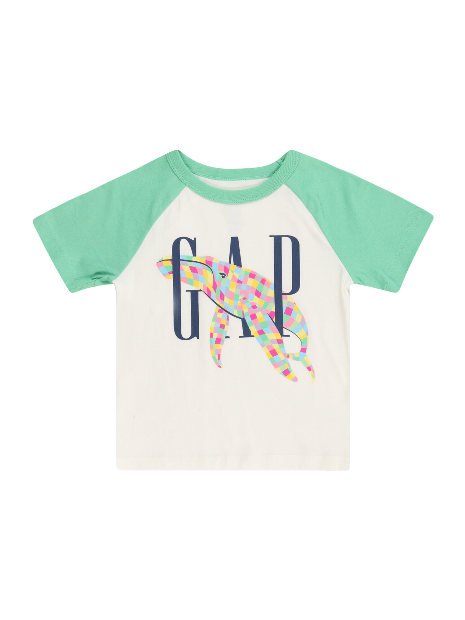 GAP Tricou bleumarin / verde jad / roz / alb murdar - Pled.ro