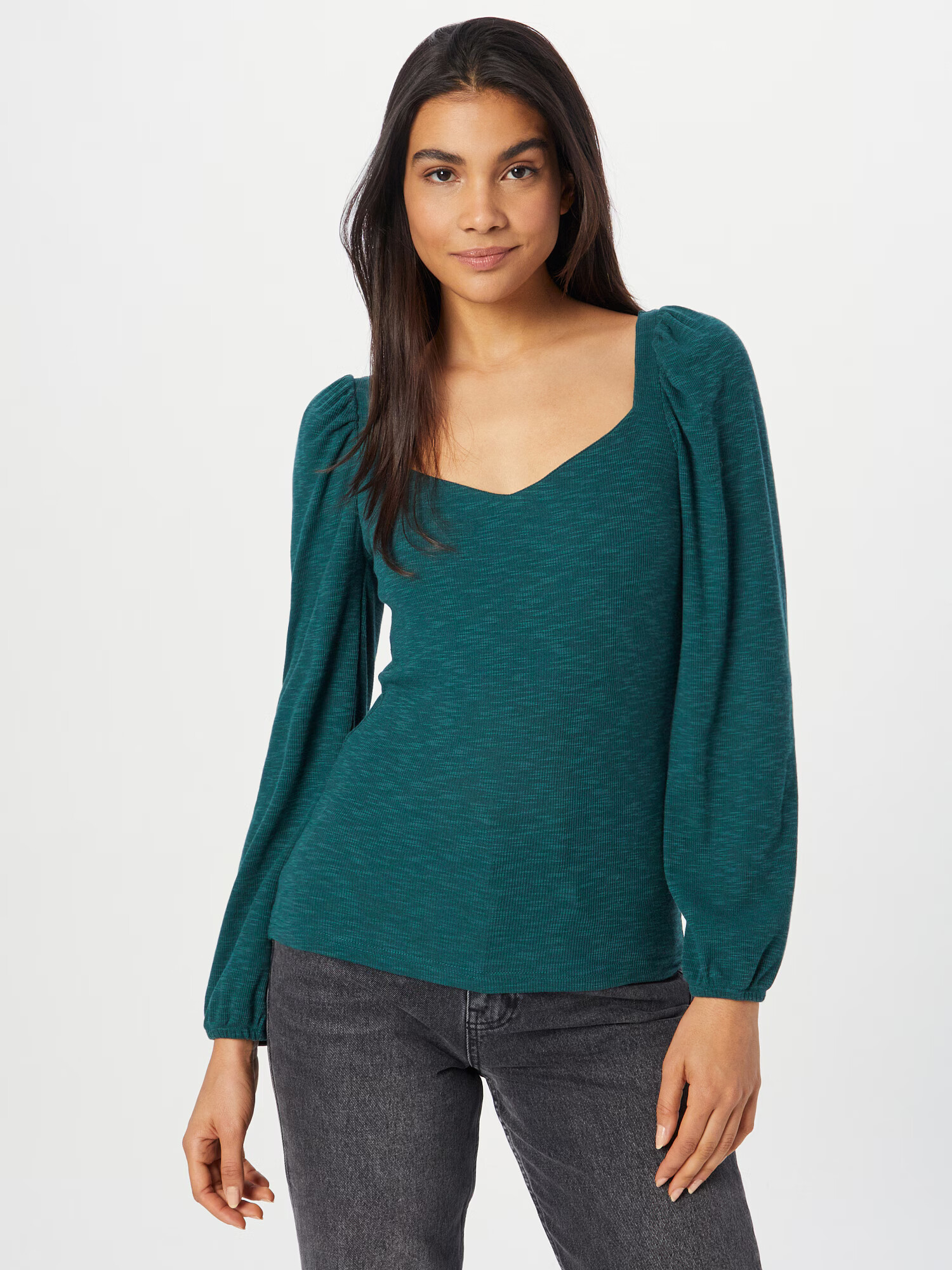 GAP Tricou 'CANYON' verde petrol / alb - Pled.ro