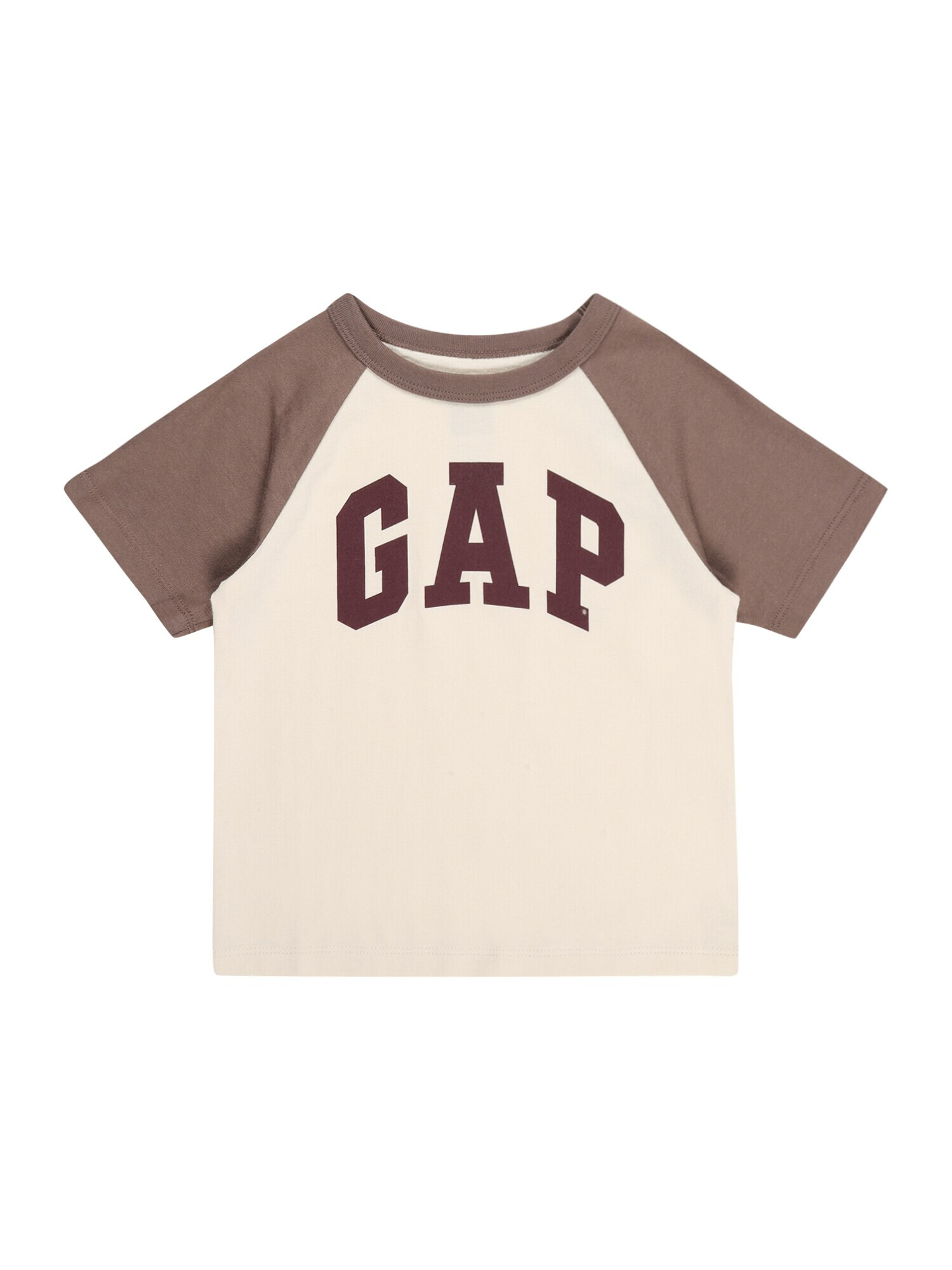 GAP Tricou crem / maro pueblo / grej - Pled.ro