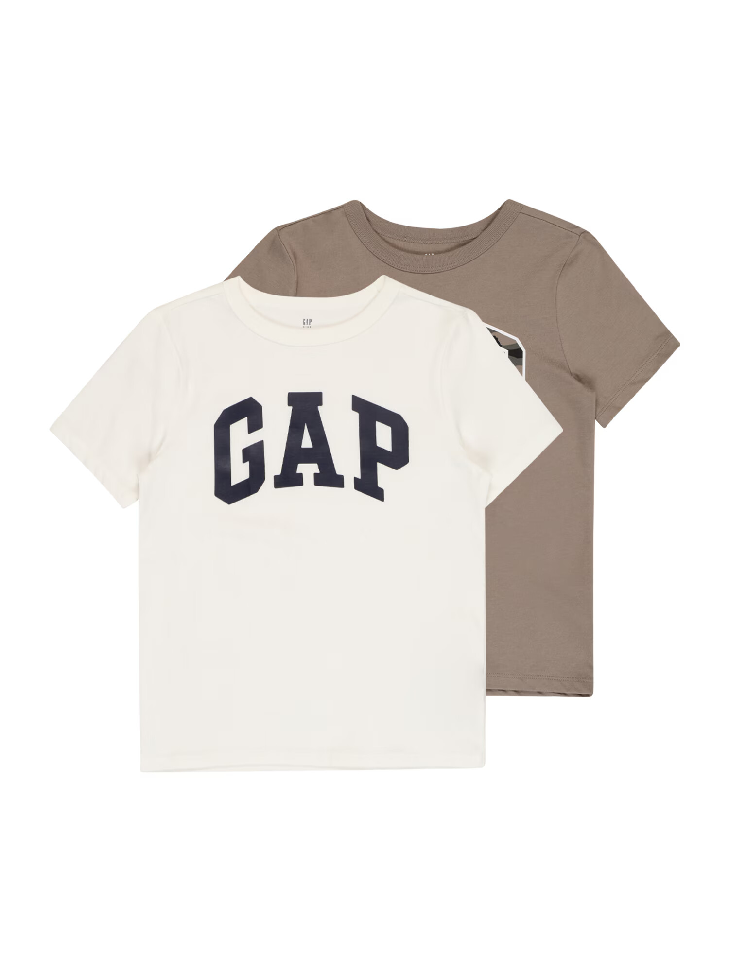 GAP Tricou ecru / maro / gri / negru - Pled.ro