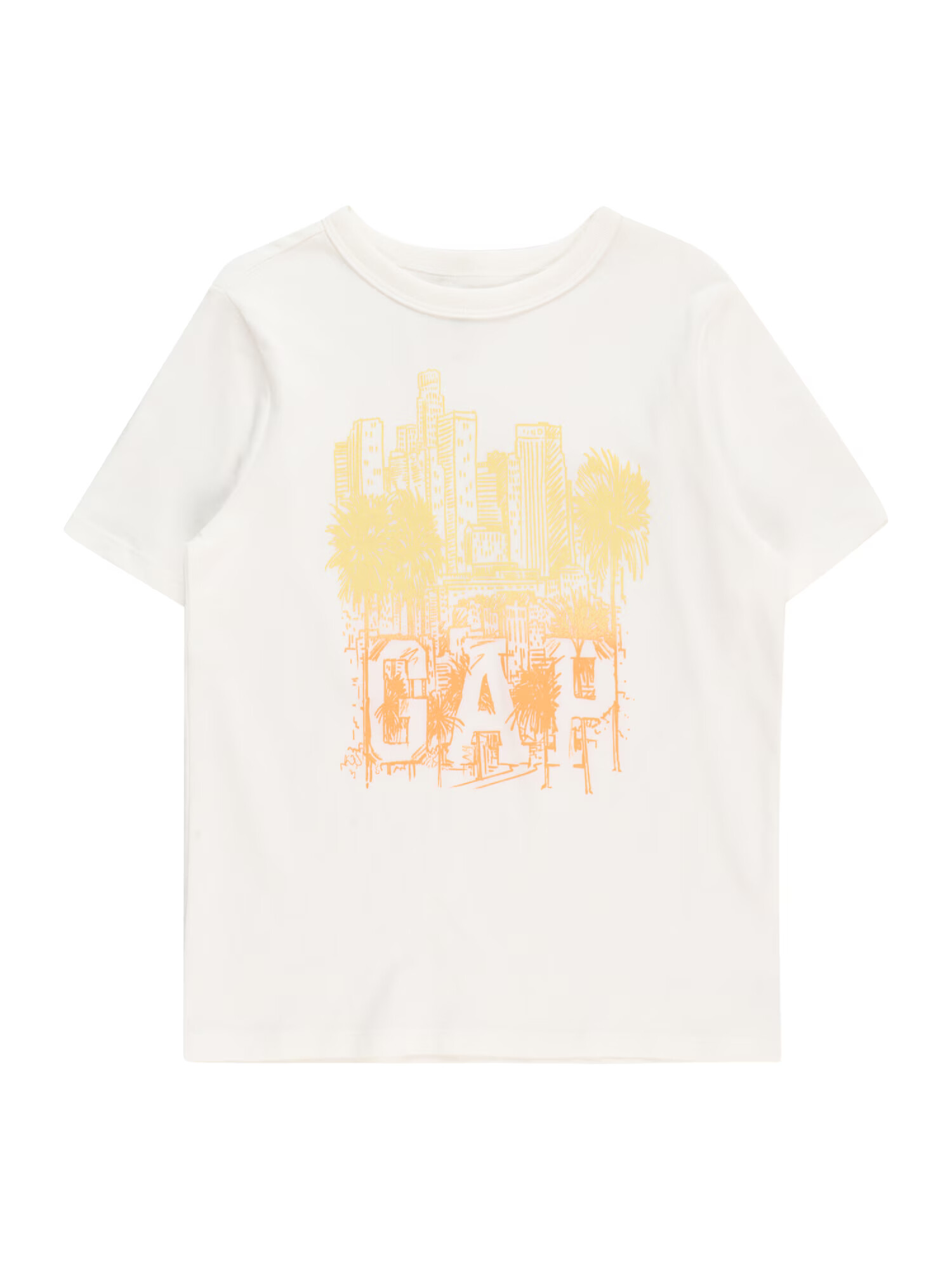 GAP Tricou galben / portocaliu / alb murdar - Pled.ro