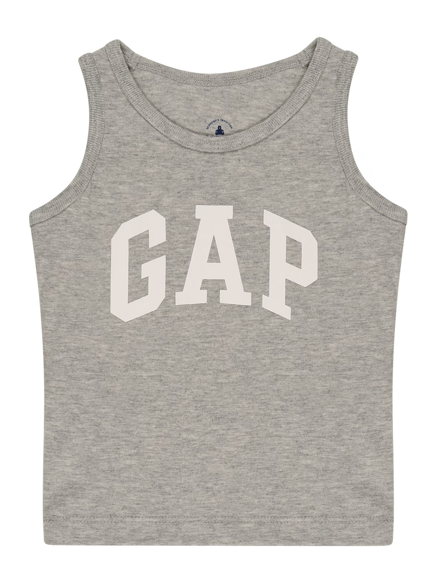 GAP Tricou gri amestecat / alb - Pled.ro