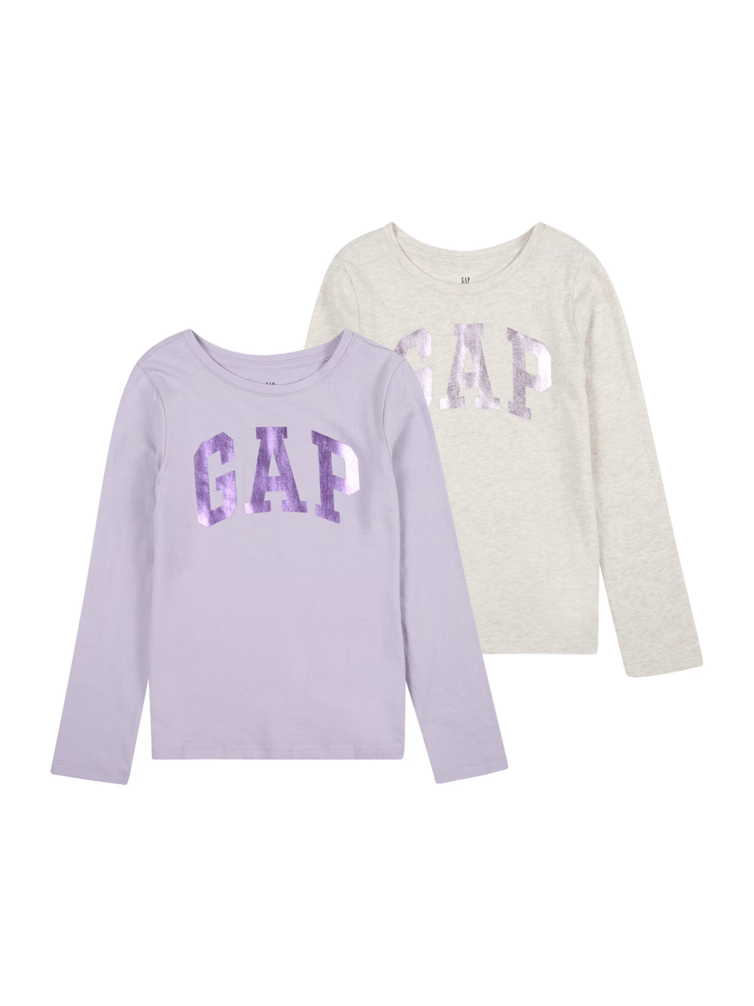 GAP Tricou gri amestecat / lila - Pled.ro