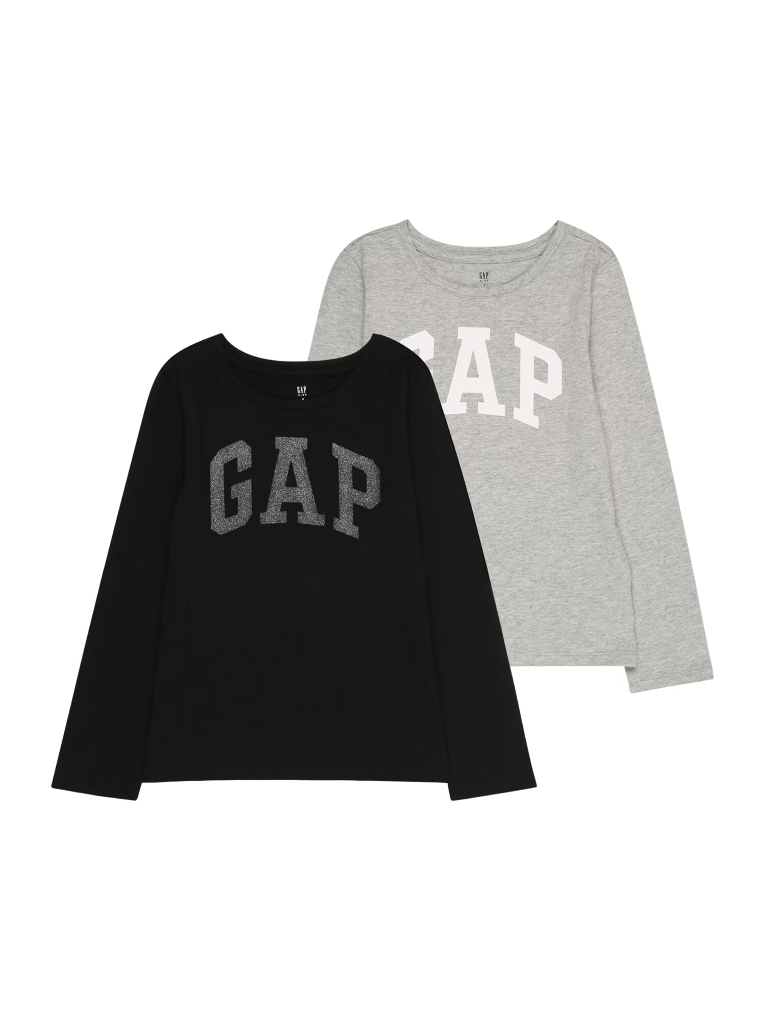 GAP Tricou gri amestecat / negru / alb - Pled.ro