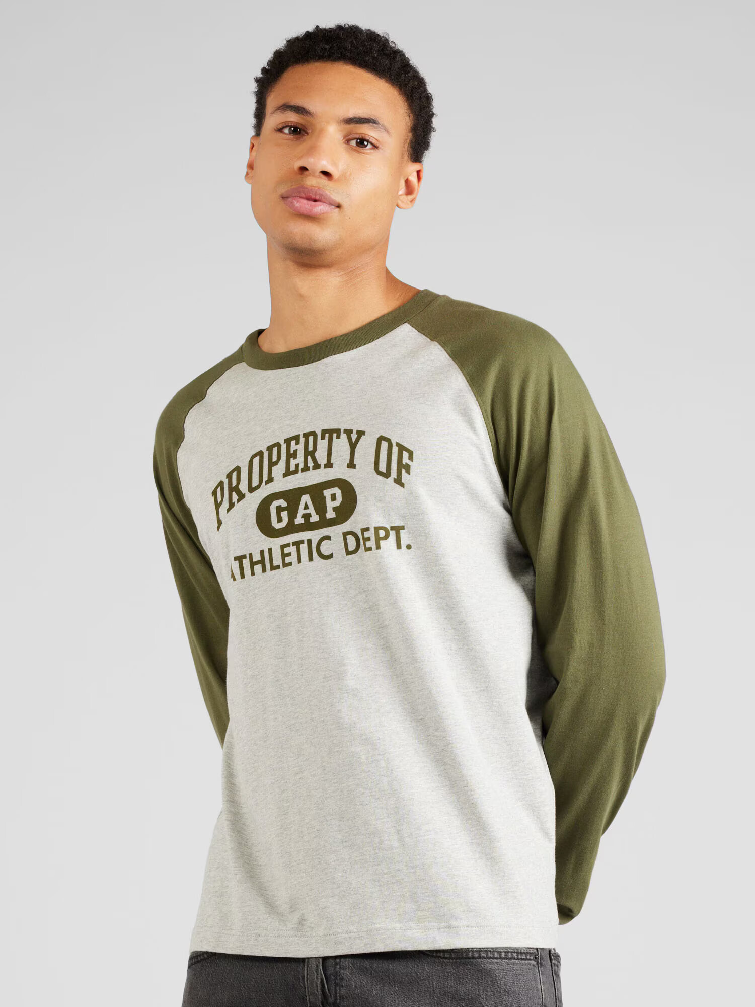 GAP Tricou gri amestecat / oliv - Pled.ro