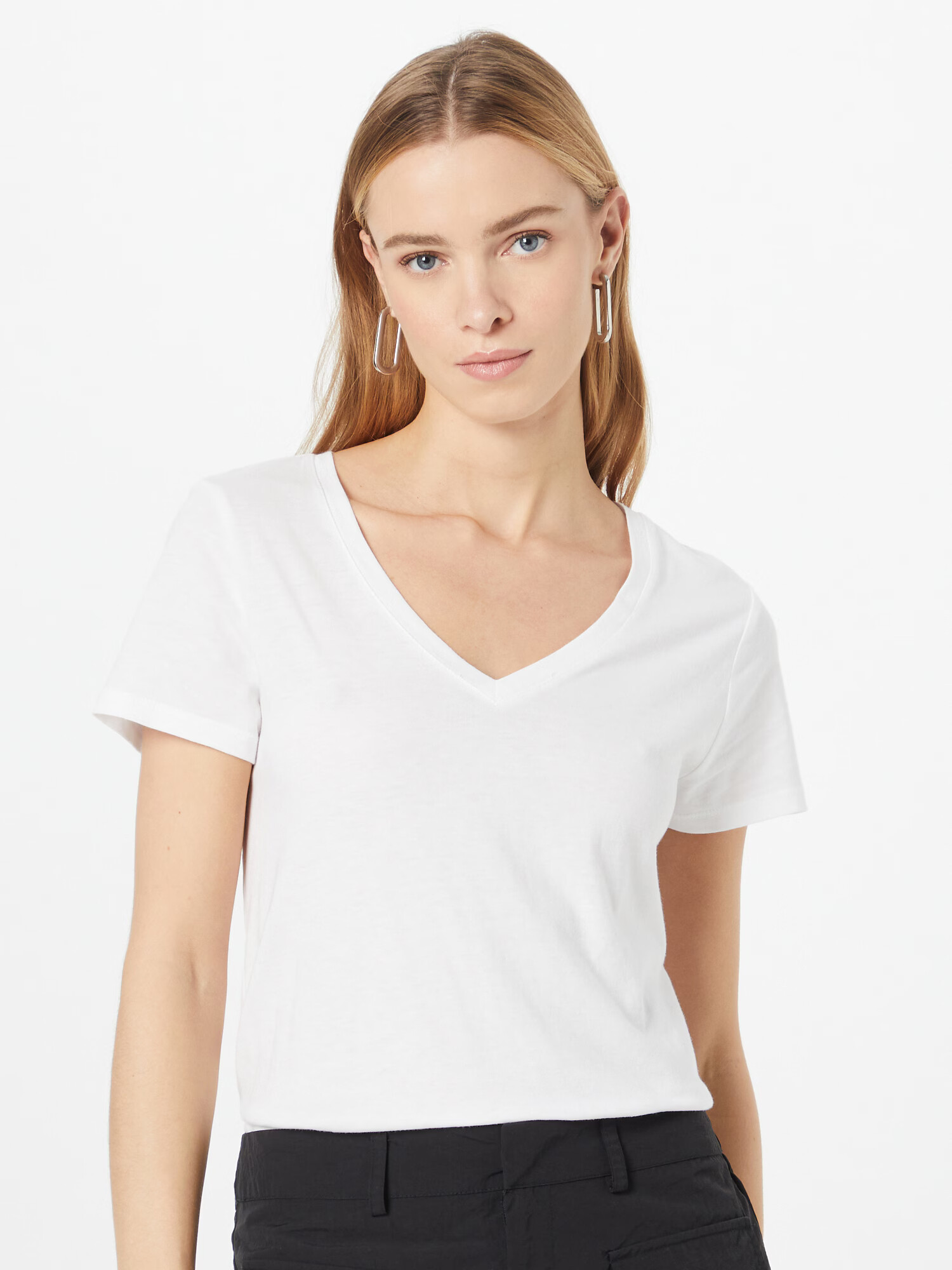 GAP Tricou gri deschis / alb - Pled.ro