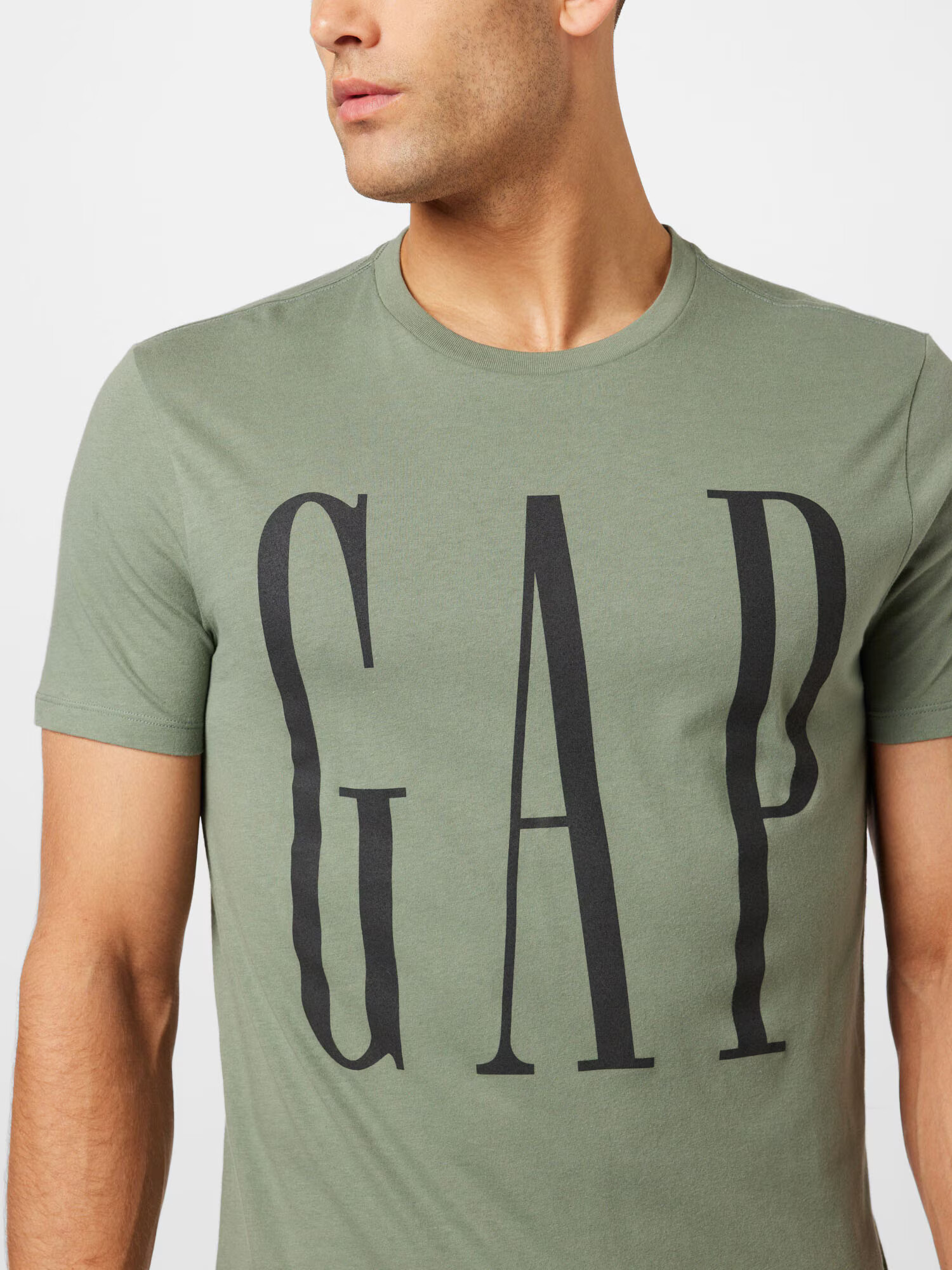 GAP Tricou gri fumuriu / negru - Pled.ro