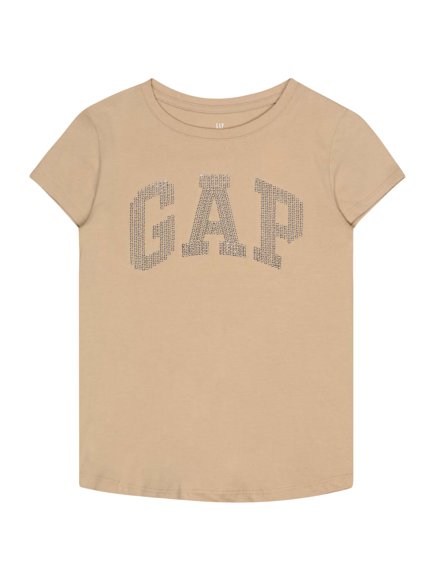 GAP Tricou maro cămilă / maro / alb - Pled.ro