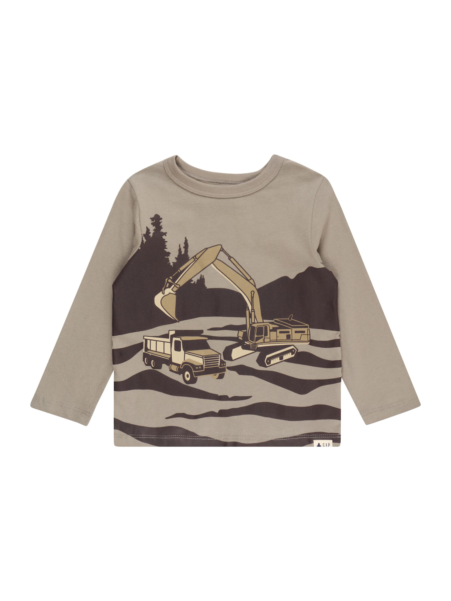 GAP Tricou maro / maro cappuccino / maro deschis / gri taupe - Pled.ro