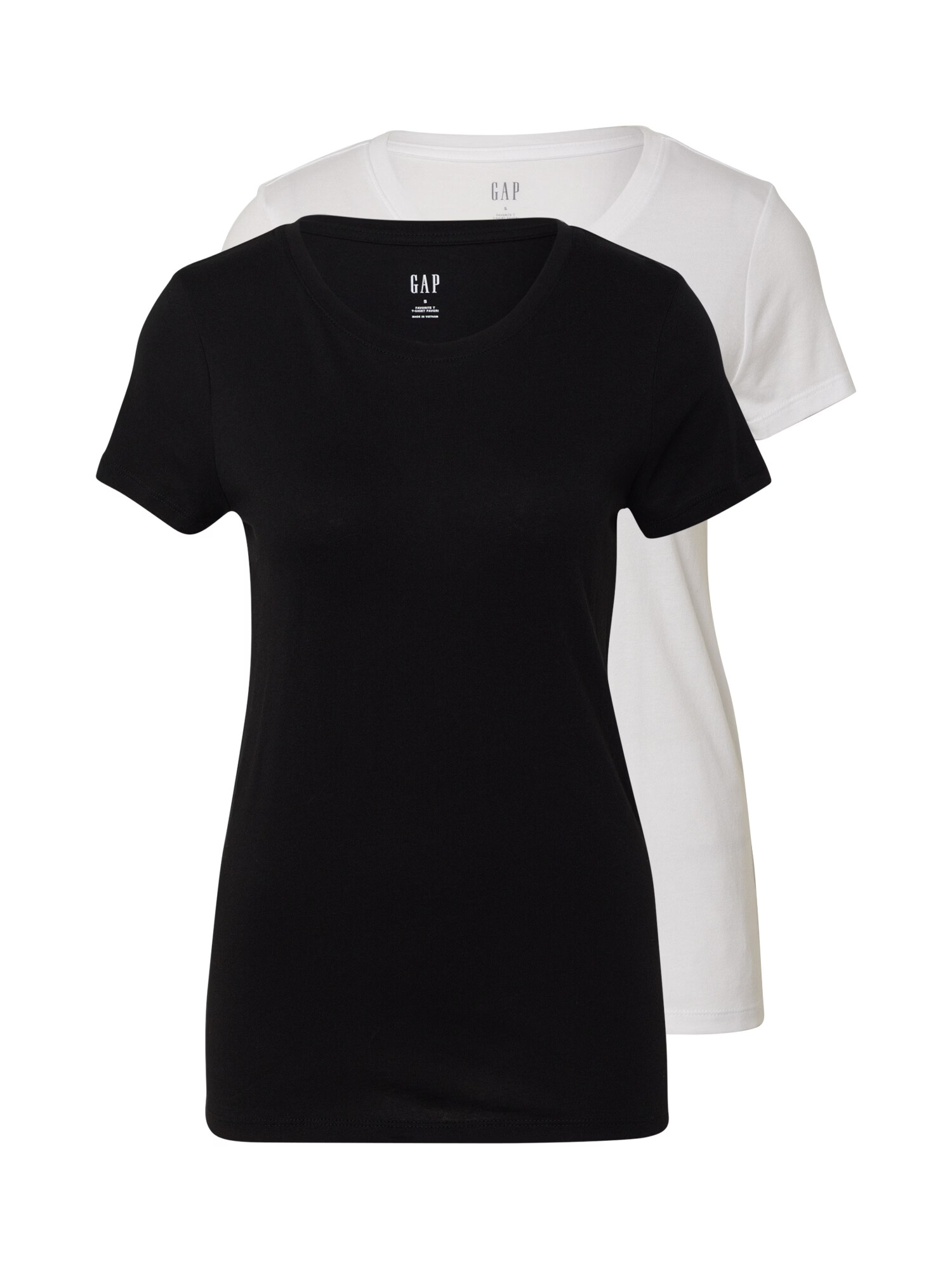 GAP Tricou negru / alb - Pled.ro