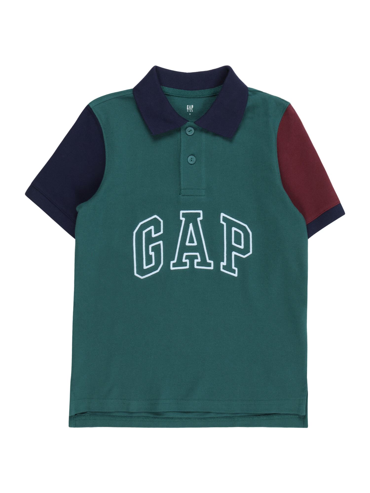 GAP Tricou 'NOVELTY' albastru închis / verde / roşu închis / alb - Pled.ro