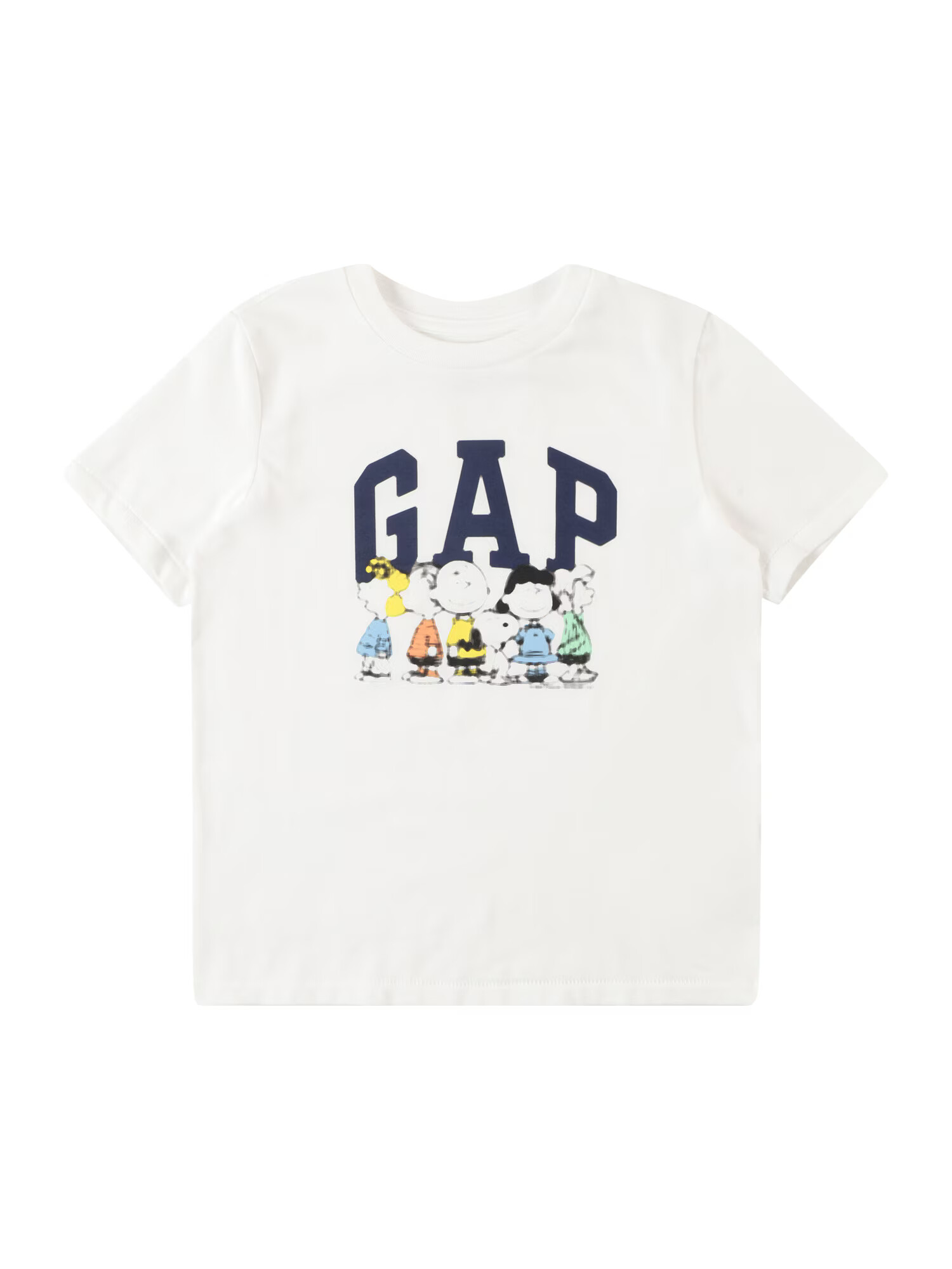 GAP Tricou 'PEANUTS' albastru noapte / galben / verde deschis / alb murdar - Pled.ro