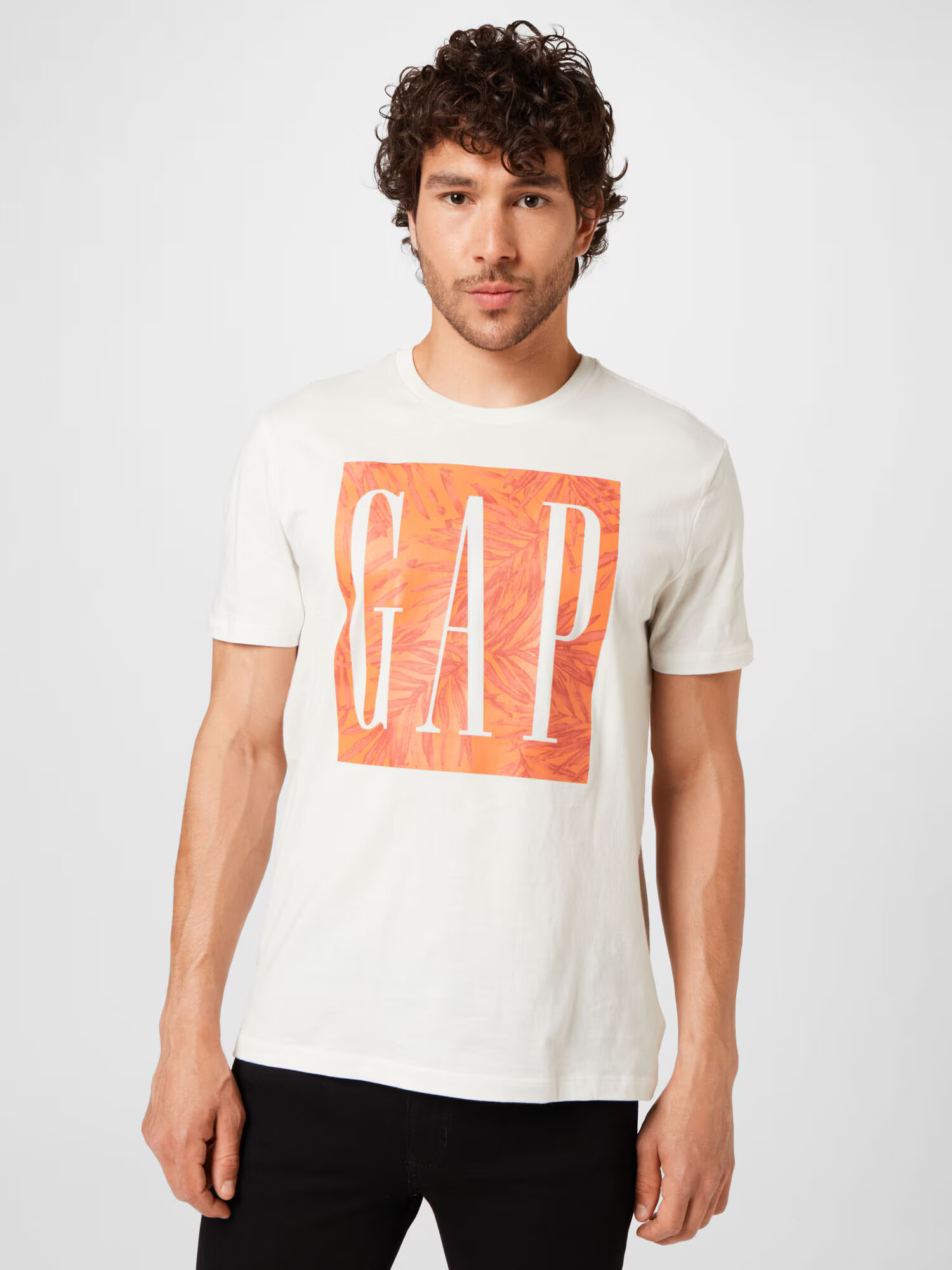 GAP Tricou portocaliu / alb - Pled.ro