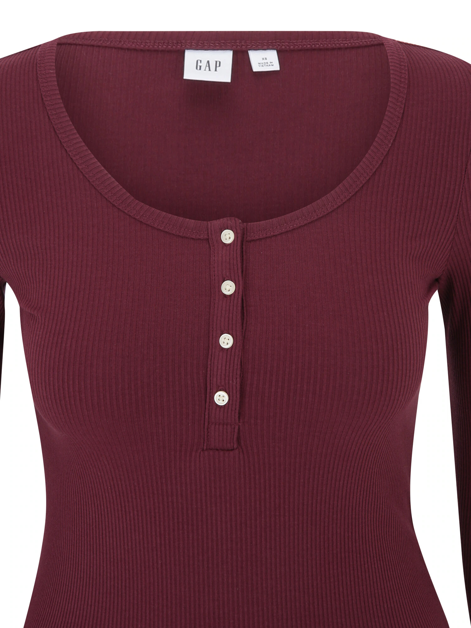 GAP Tricou roșu burgundy - Pled.ro