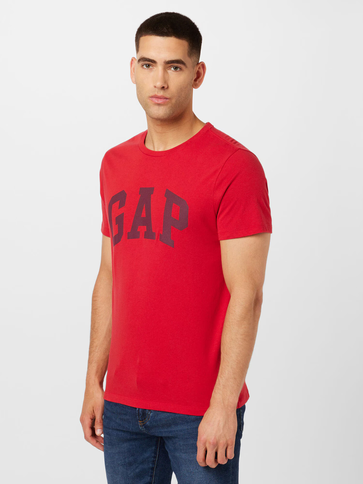 GAP Tricou roșu cranberry / negru - Pled.ro