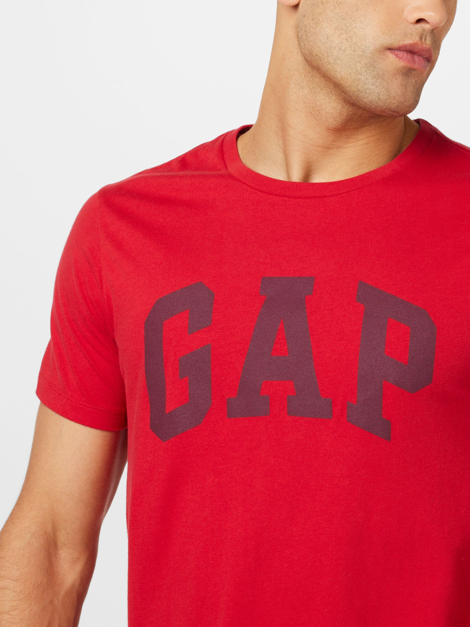 GAP Tricou roșu cranberry / negru - Pled.ro