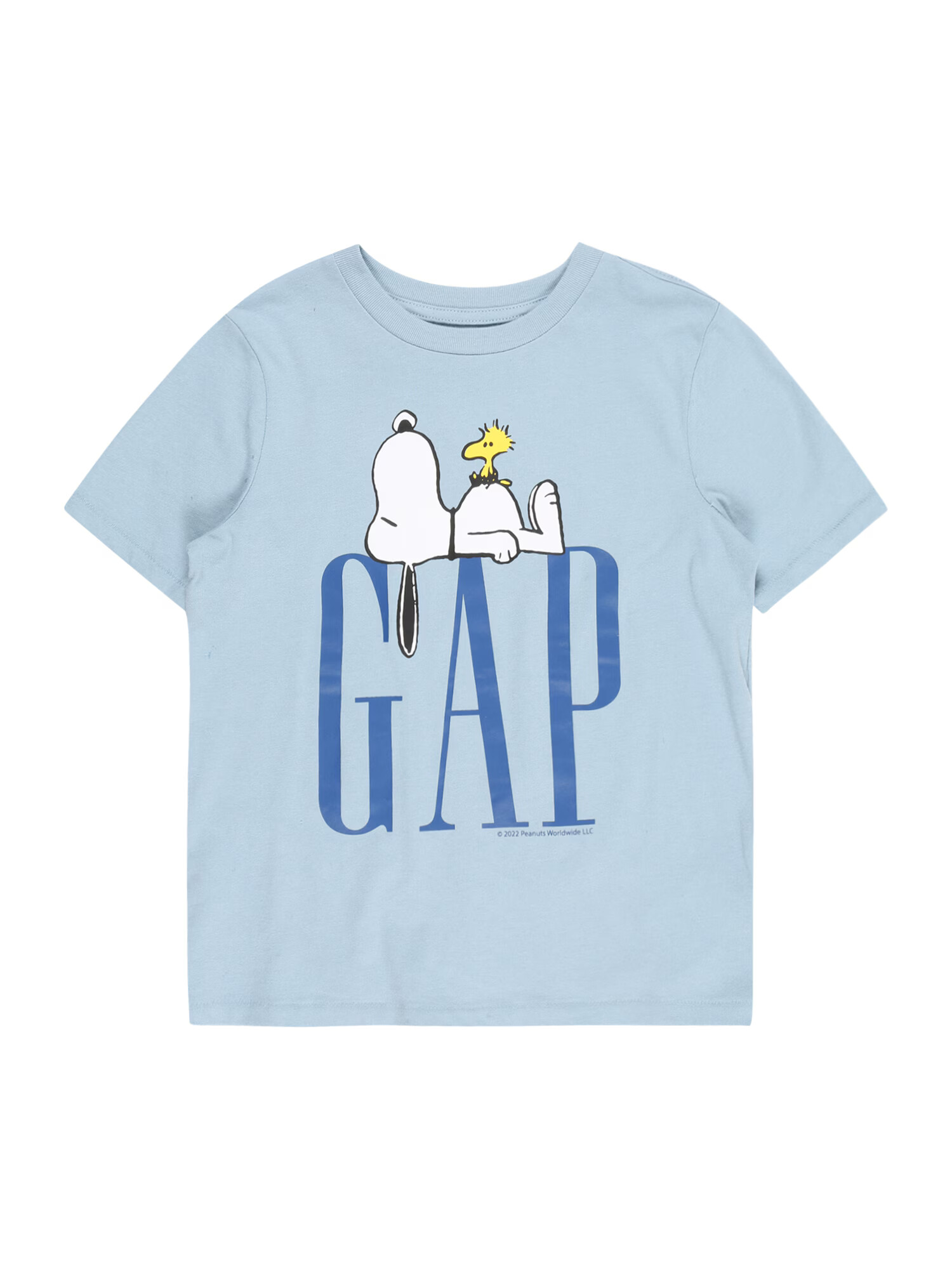 GAP Tricou 'SNOOPY FRAN' albastru / albastru deschis / negru / alb - Pled.ro