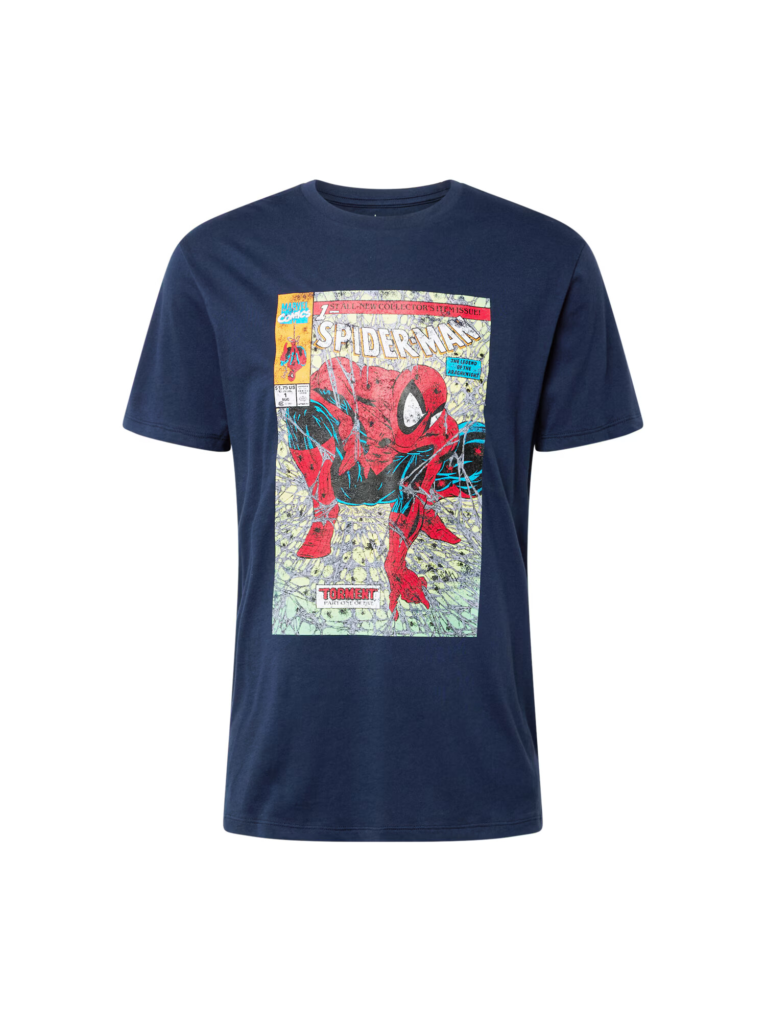 GAP Tricou 'SPIDER MAN' bleumarin / albastru aqua / roșu / alb - Pled.ro