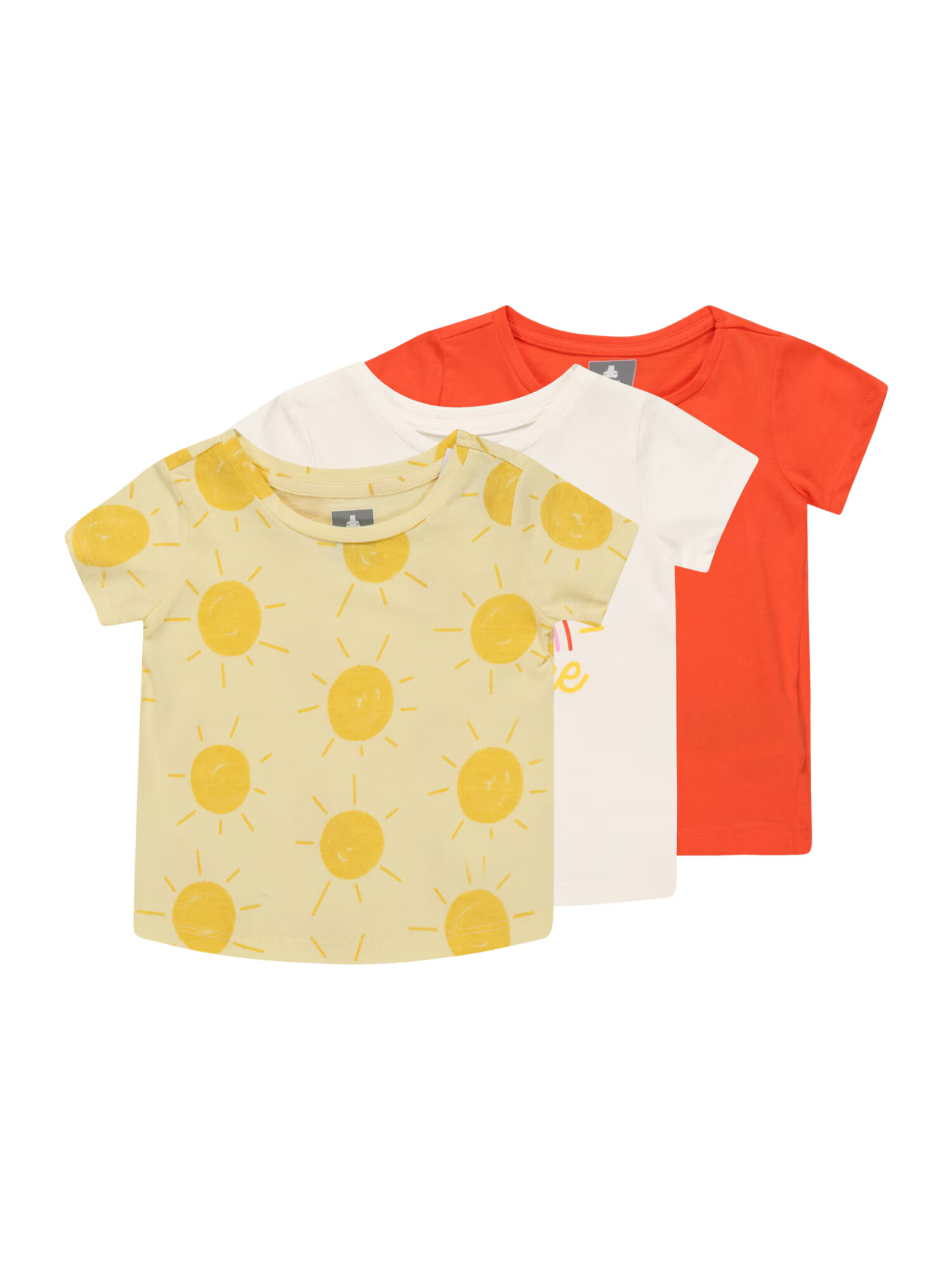 GAP Tricou 'SPRING' galben / roșu orange / alb - Pled.ro