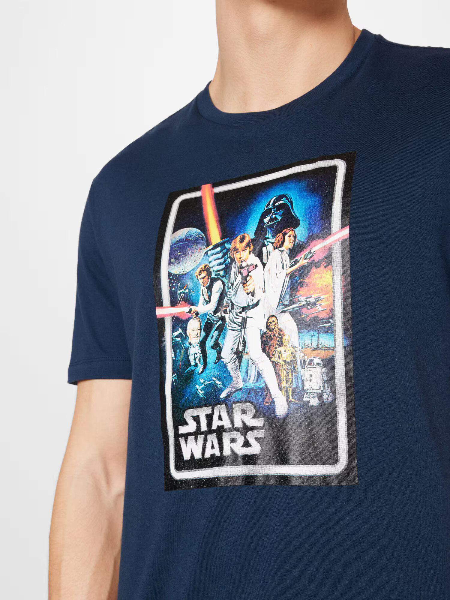 GAP Tricou 'STAR WARS' azur / albastru închis / alb - Pled.ro