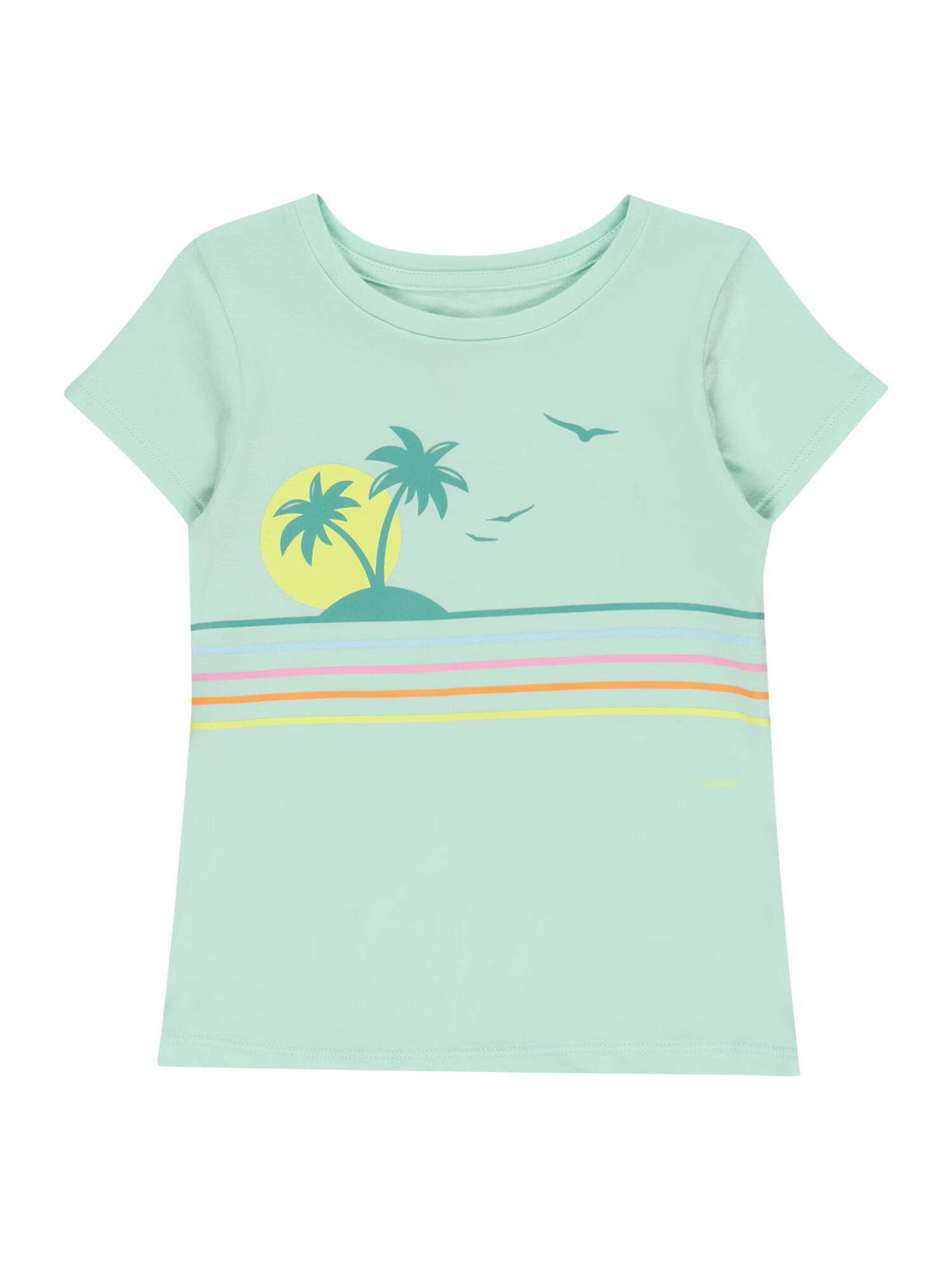 GAP Tricou 'SUMMER' galben / verde / verde mentă / roz - Pled.ro