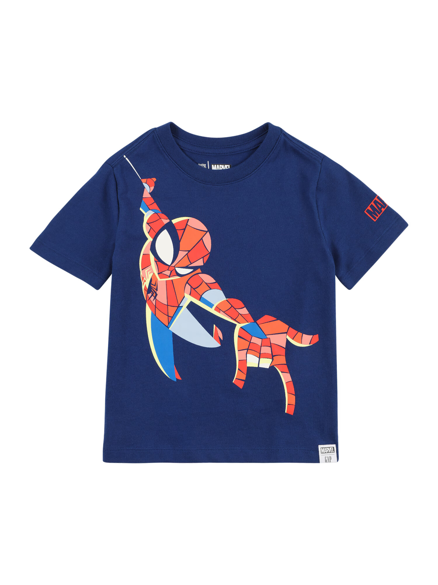 GAP Tricou 'SUPERHERO' albastru ultramarin / portocaliu deschis / roșu deschis / alb - Pled.ro