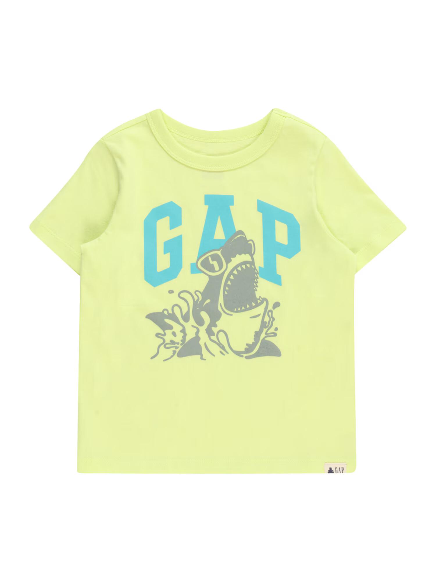 GAP Tricou turcoaz / galben neon / gri - Pled.ro