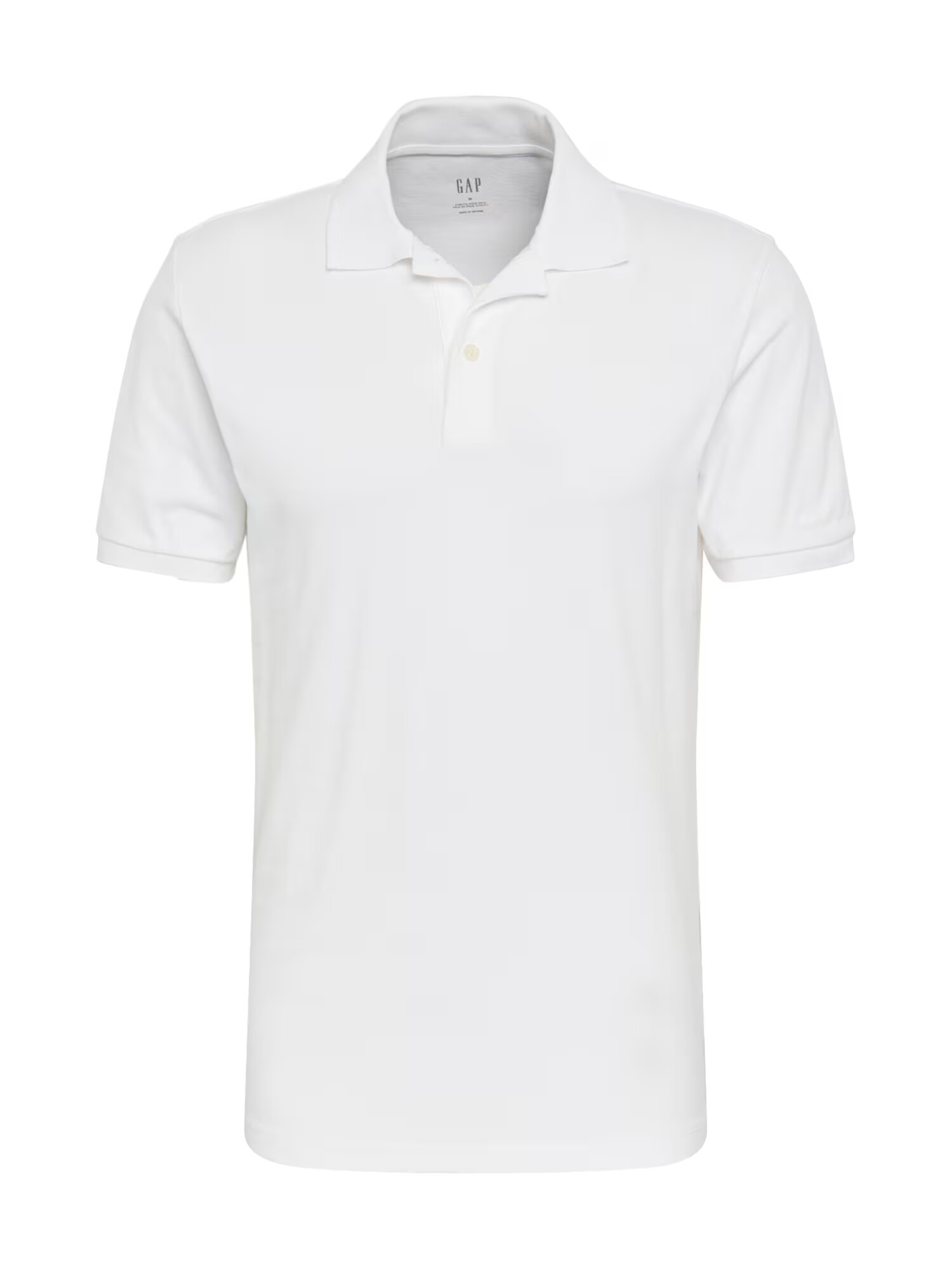 GAP Tricou 'V-SOLID PIQUE POLO' alb - Pled.ro