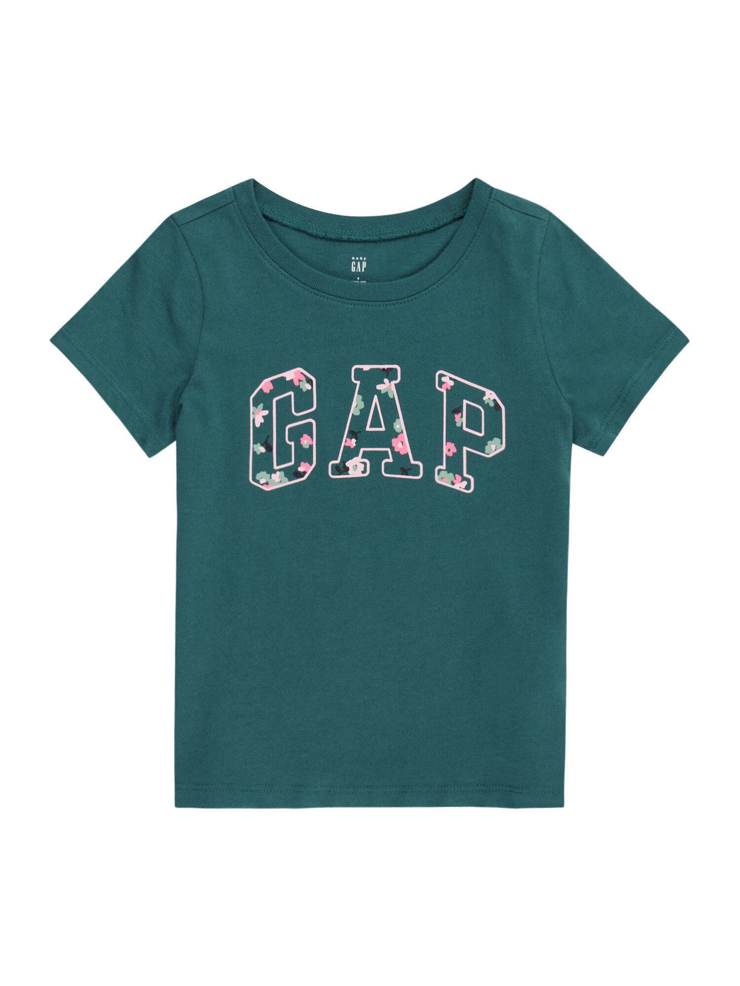 GAP Tricou verde petrol / roz / roz deschis / alb - Pled.ro