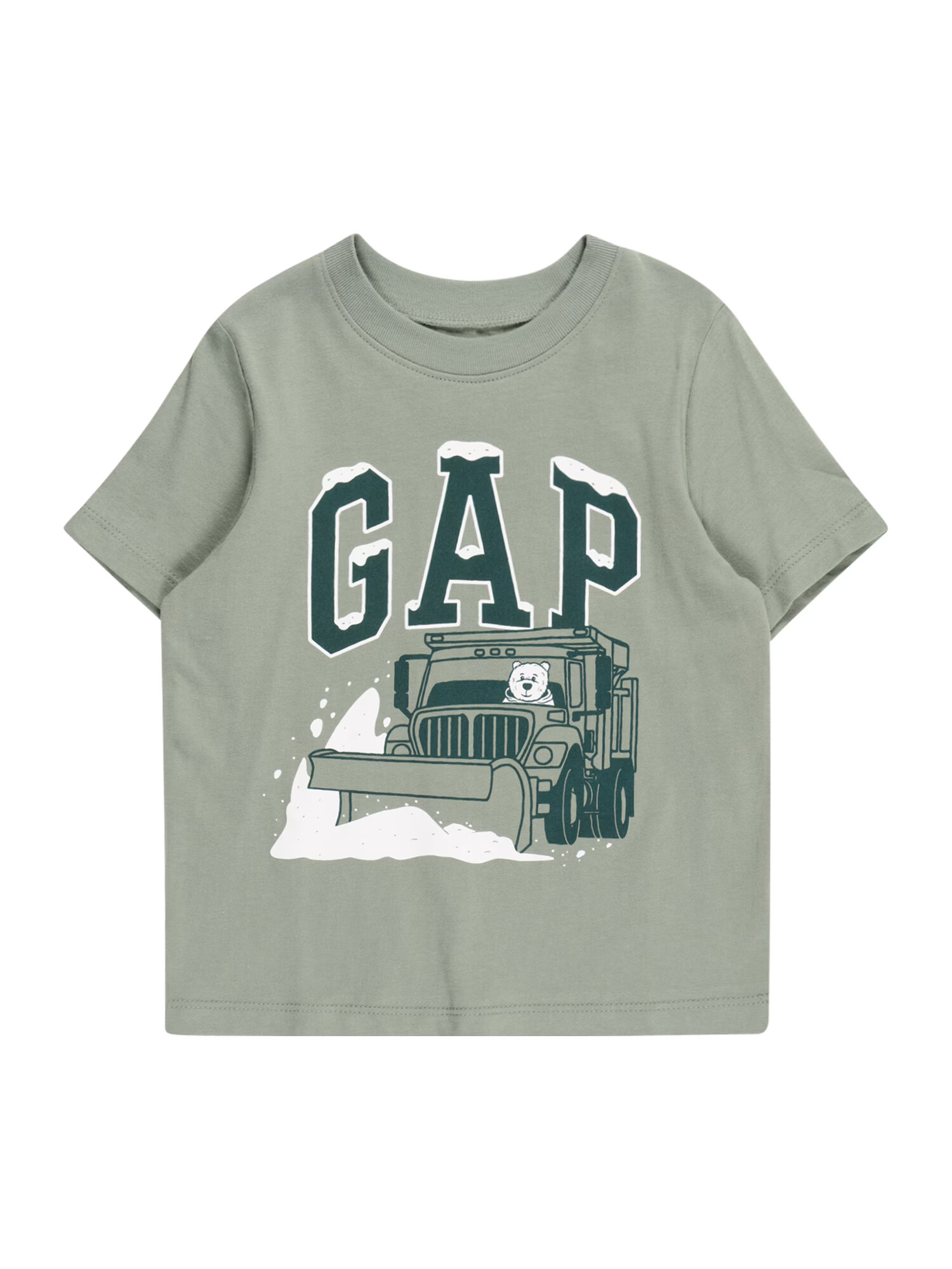 GAP Tricou verde petrol / verde pastel / alb - Pled.ro