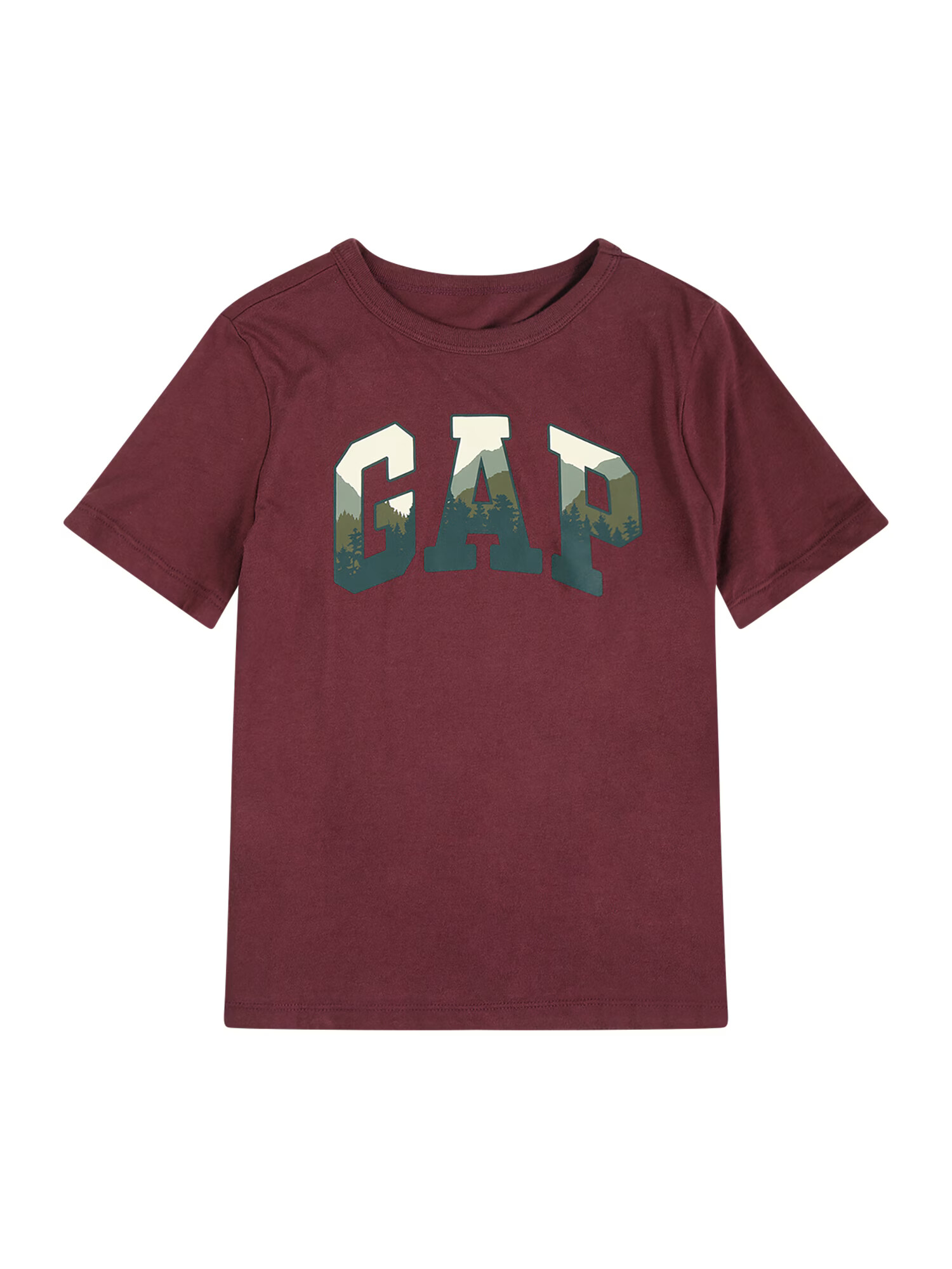 GAP Tricou verde / verde deschis / rubiniu / alb - Pled.ro