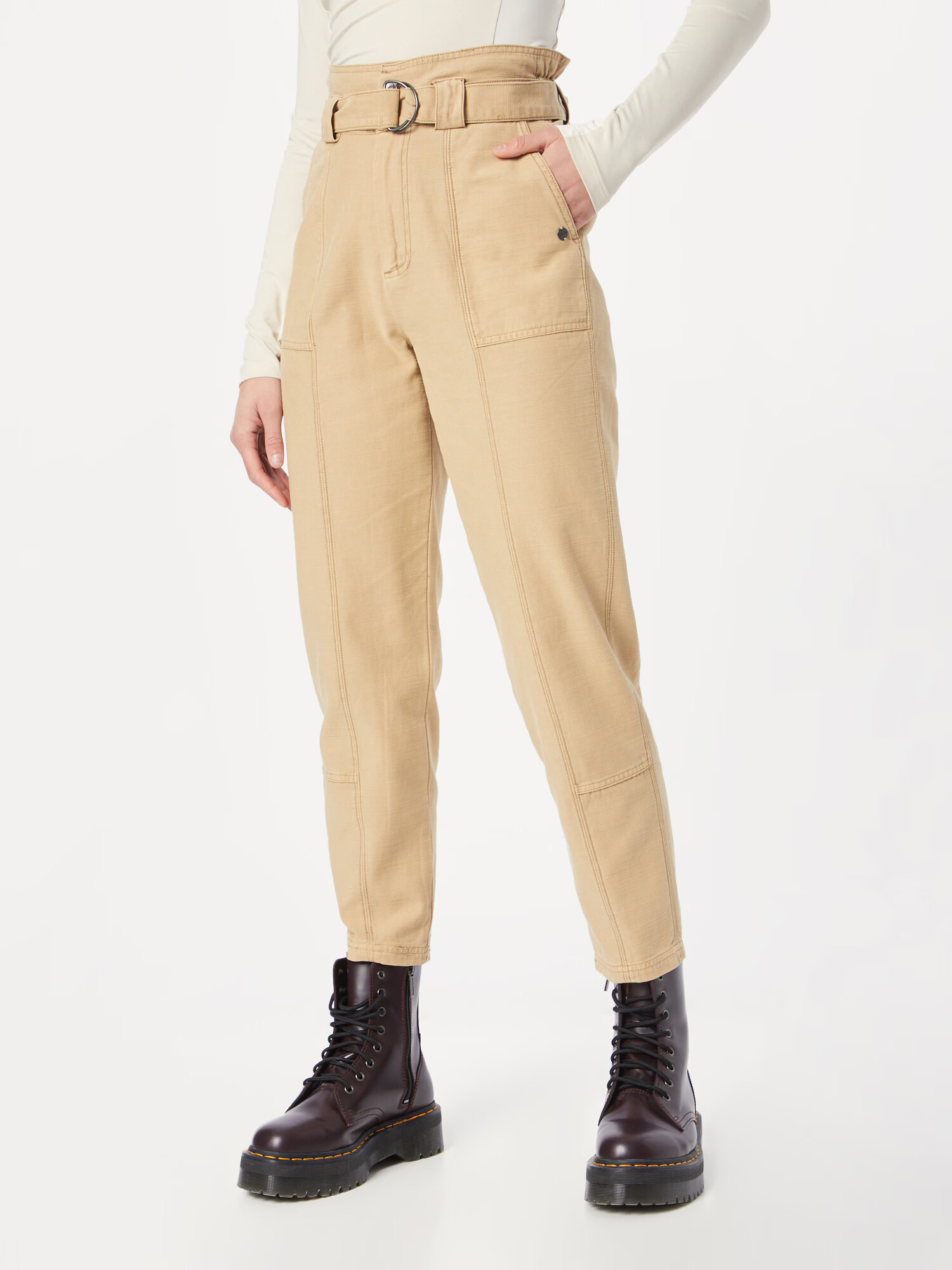 GARCIA Pantaloni maro deschis - Pled.ro