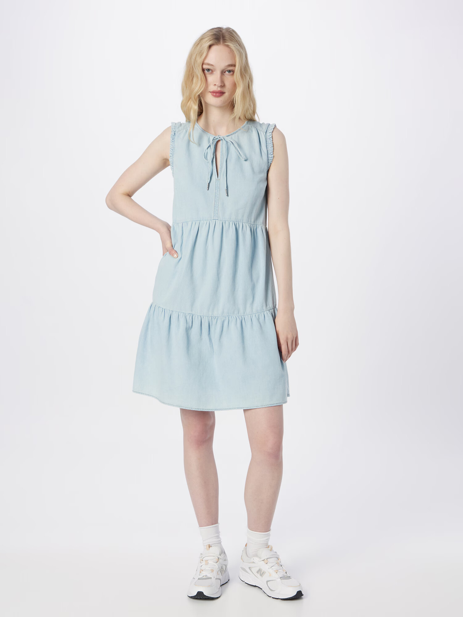 GARCIA Rochie de vară albastru pastel - Pled.ro