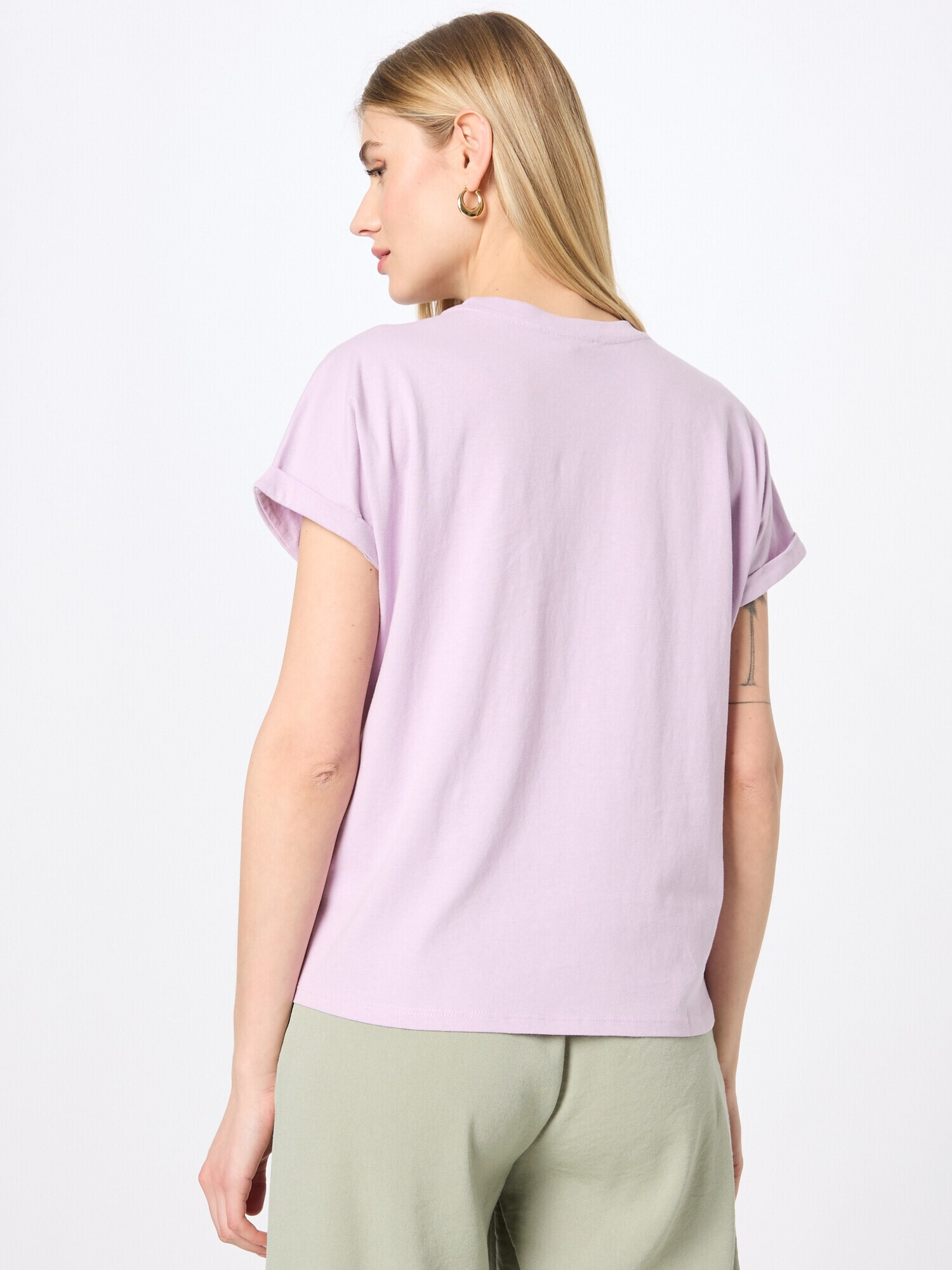 GARCIA Tricou mov liliachiu / mov pastel - Pled.ro