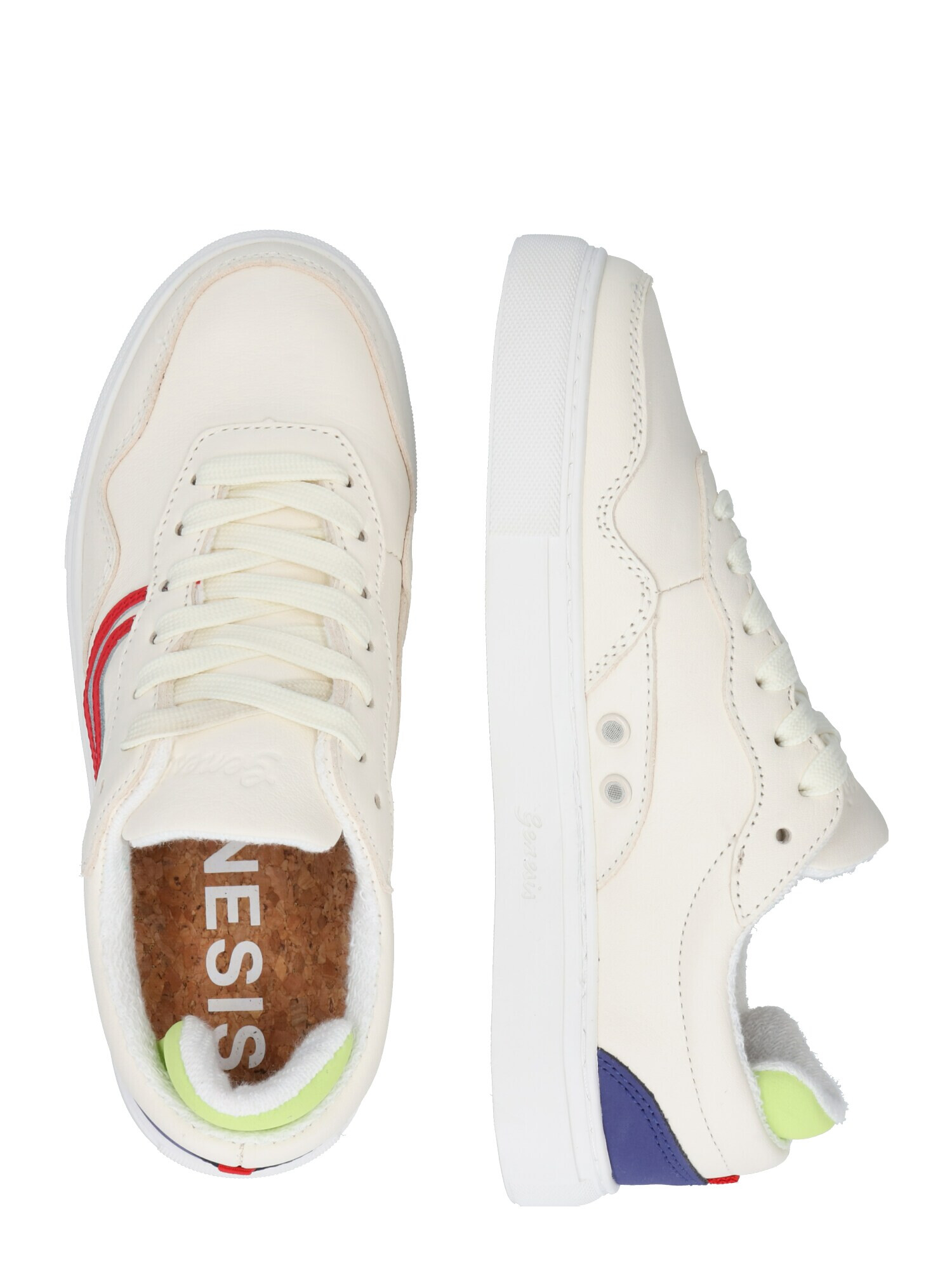 GENESIS Sneaker low 'G-Soley' albastru / roșu / alb - Pled.ro