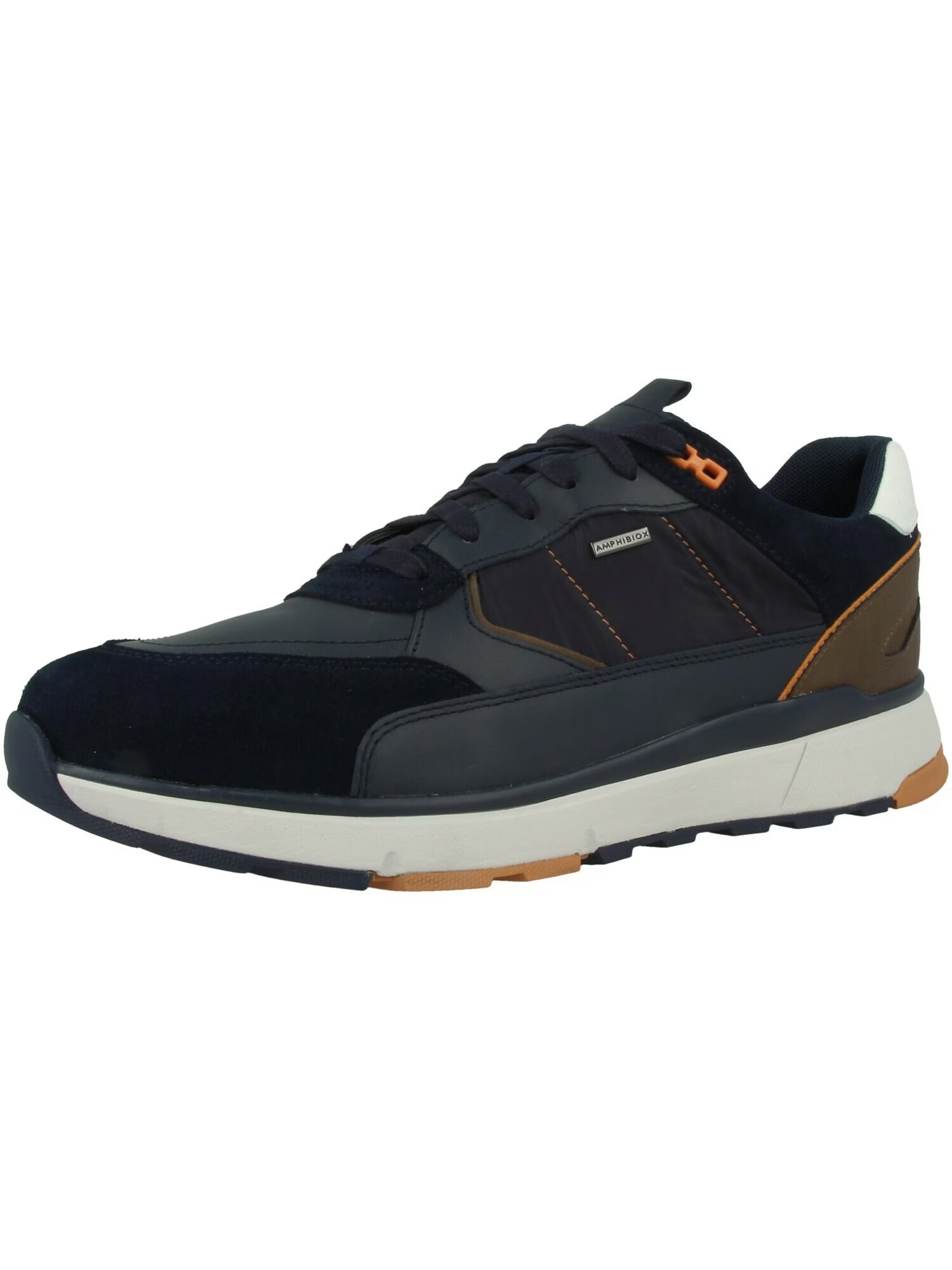 GEOX Sneaker low ' U Dolomia B ABX A ' albastru închis / maro / portocaliu / alb - Pled.ro