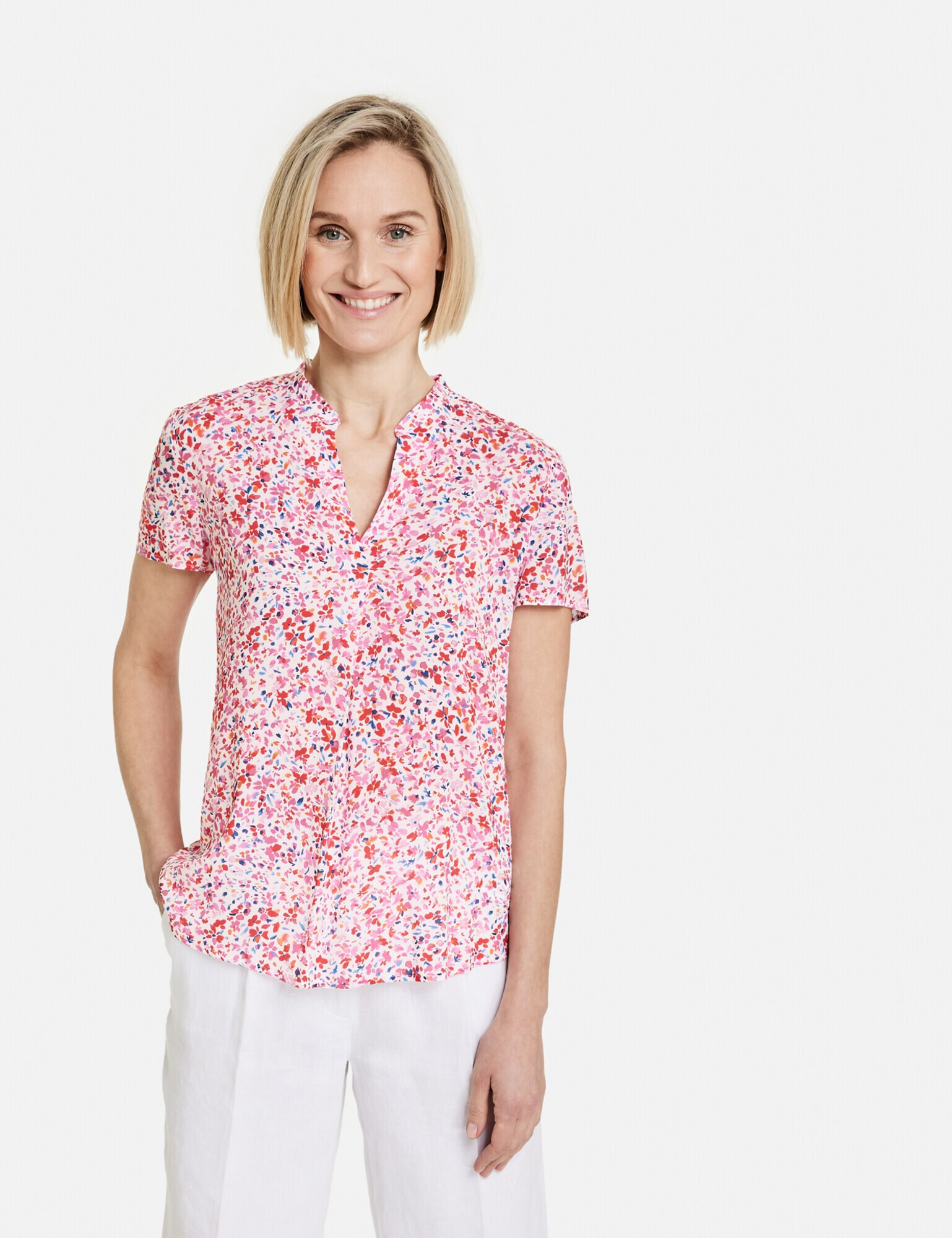 GERRY WEBER Bluză corai / fucsia / roz / alb - Pled.ro