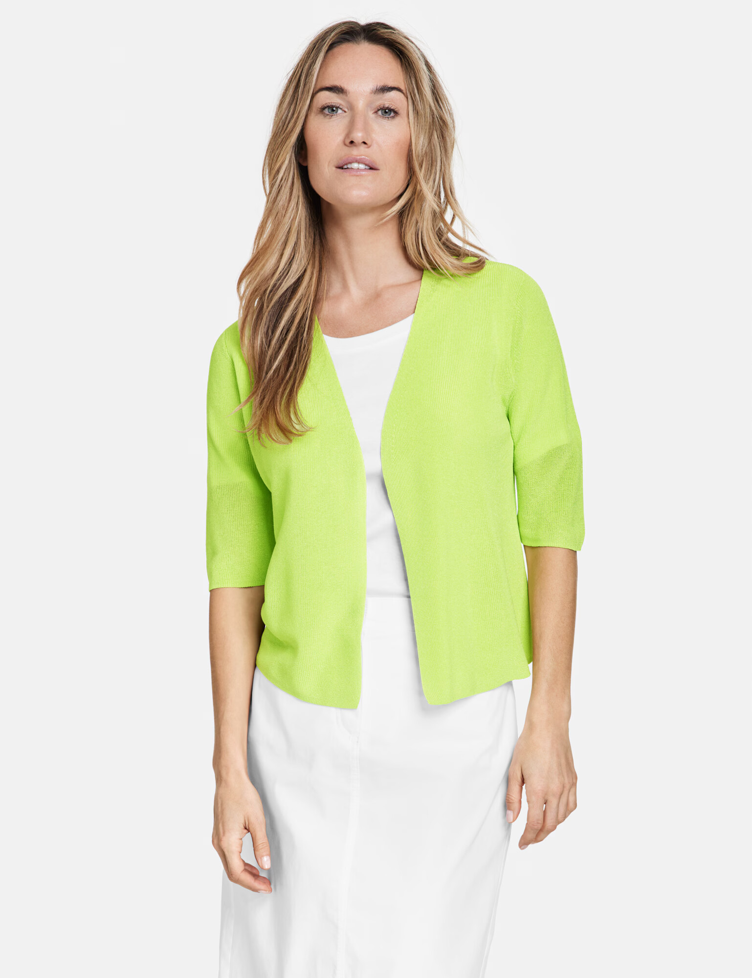 GERRY WEBER Geacă tricotată verde limetă - Pled.ro