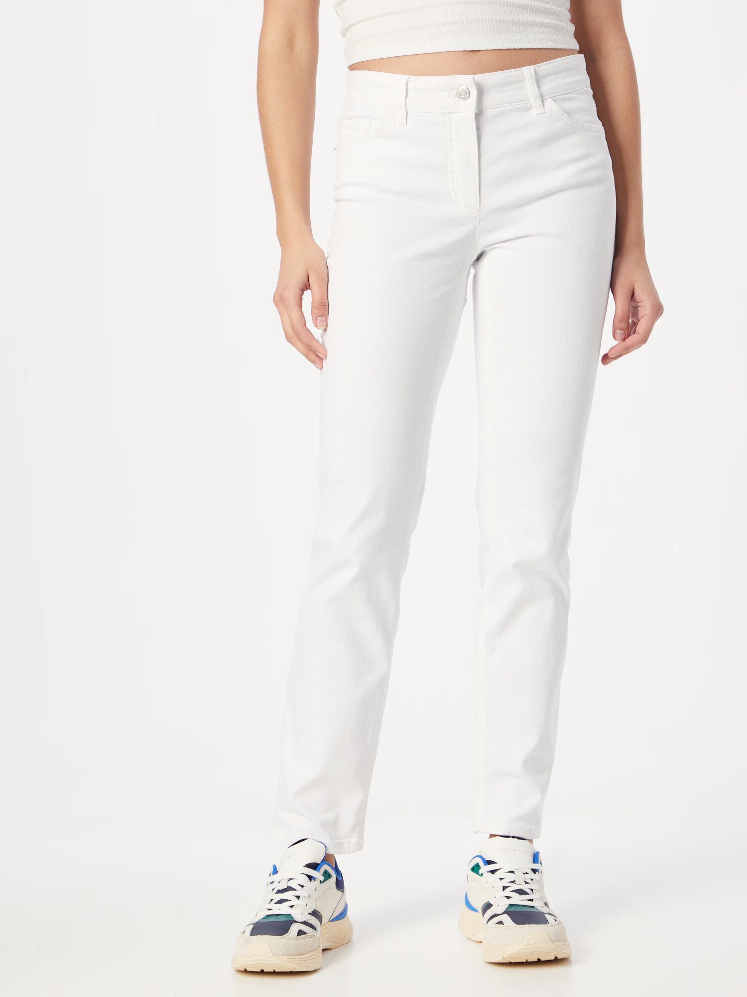 GERRY WEBER Jeans alb denim - Pled.ro